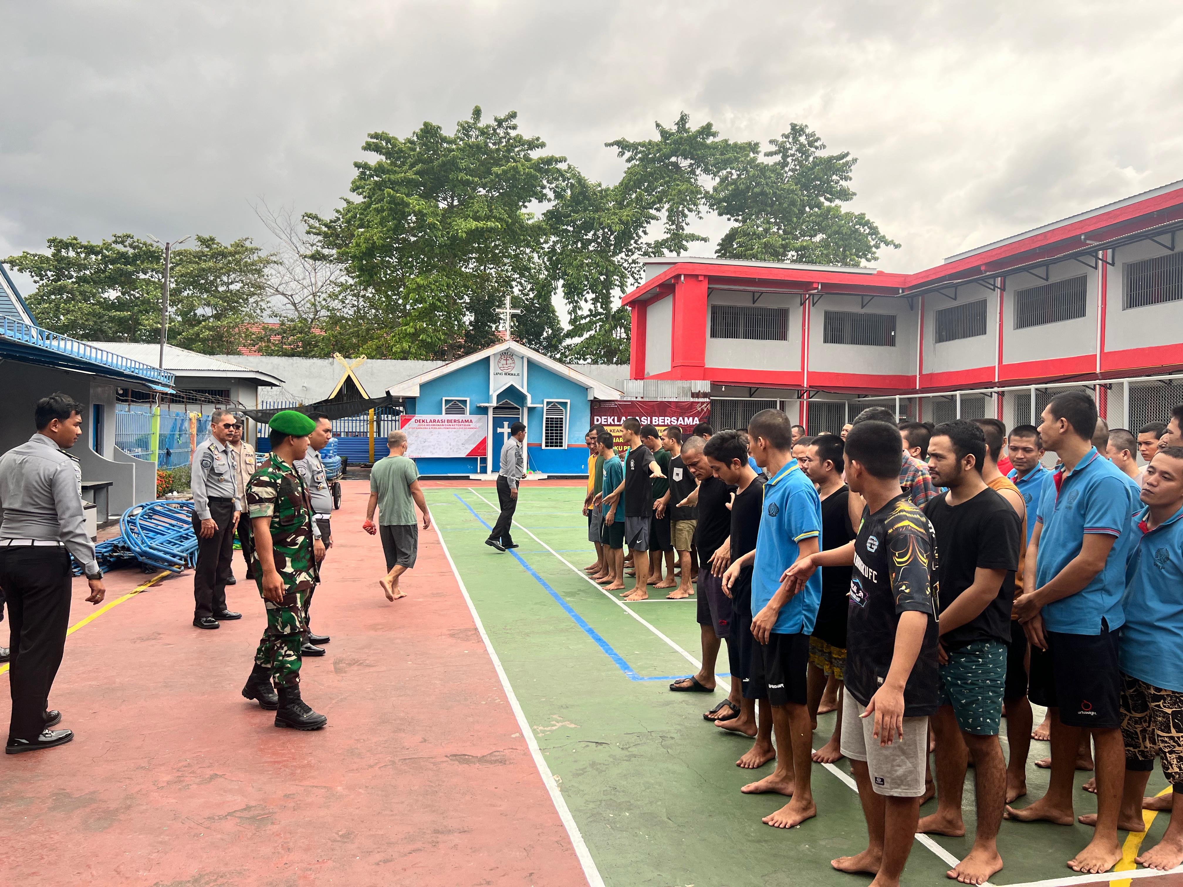 LAPAS BENGKALIS GELAR RAZIA GABUNGAN BERSAMA APH