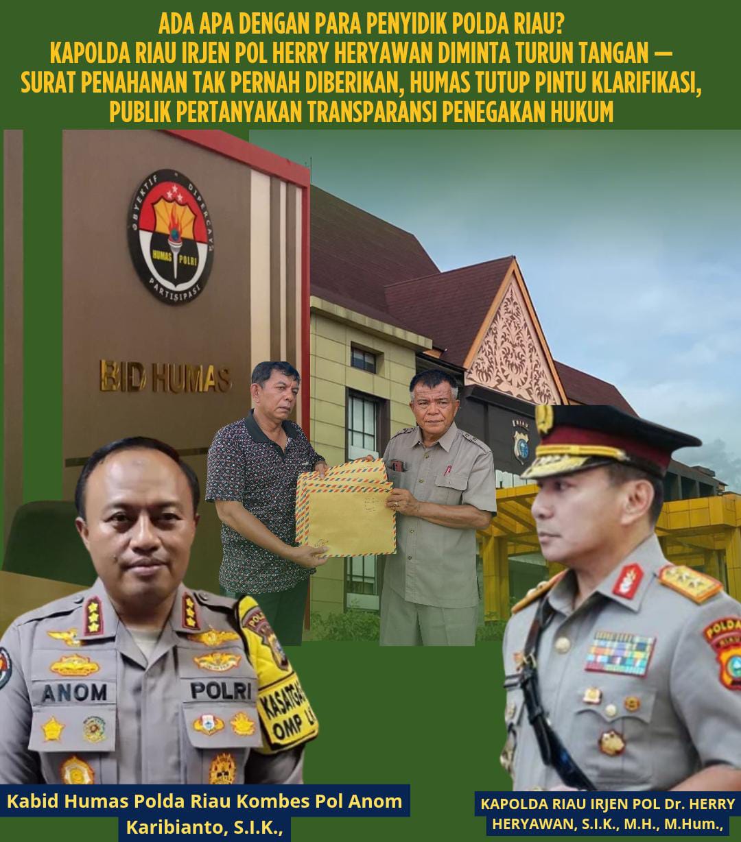Dugaan Kejanggalan di Balik Bungkamnya Humas Polda Riau: Akses Informasi Publik Tertutup Rapat