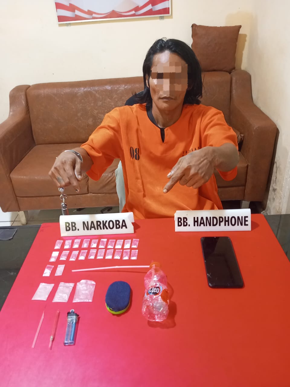 Tim Ojoloyo Polres Kampar Ringkus Pengedar Sabu di Salo, Amankan 22 Paket Narkoba!