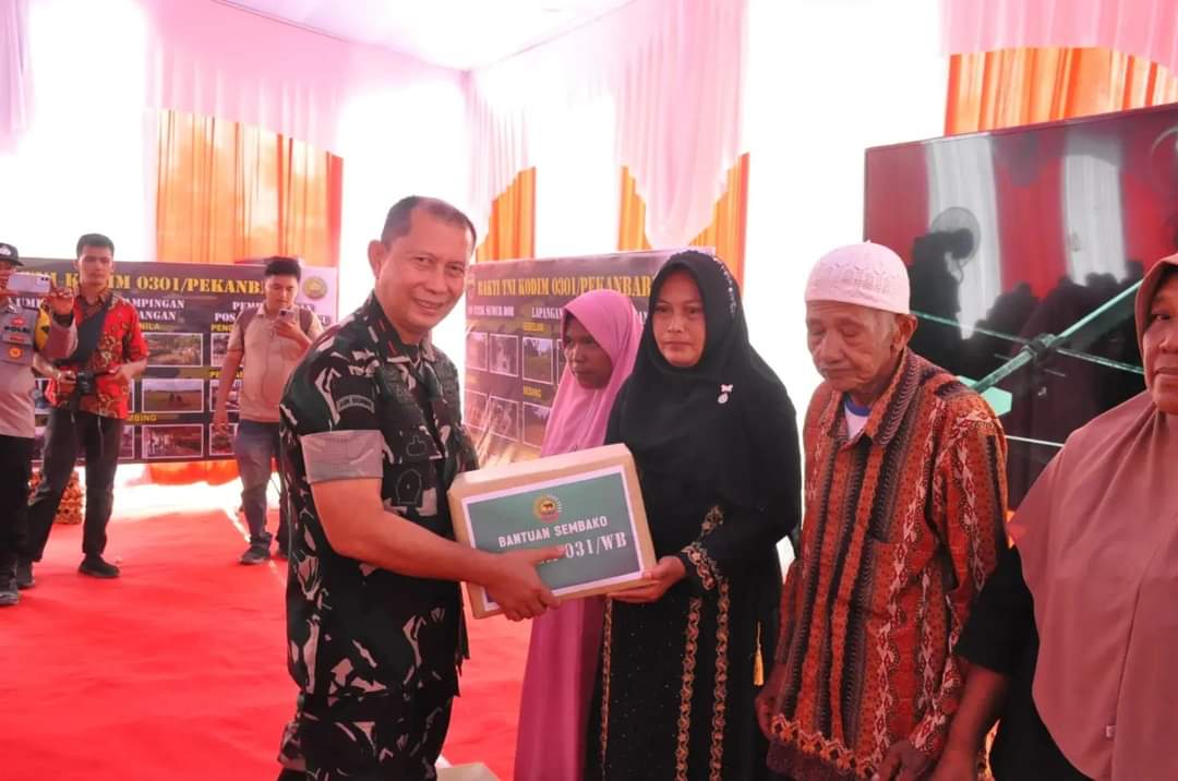 Korem 031/WB Ikuti Peresmian 2.664 titik sumber air bersih di seluruh wilayah Indonesia