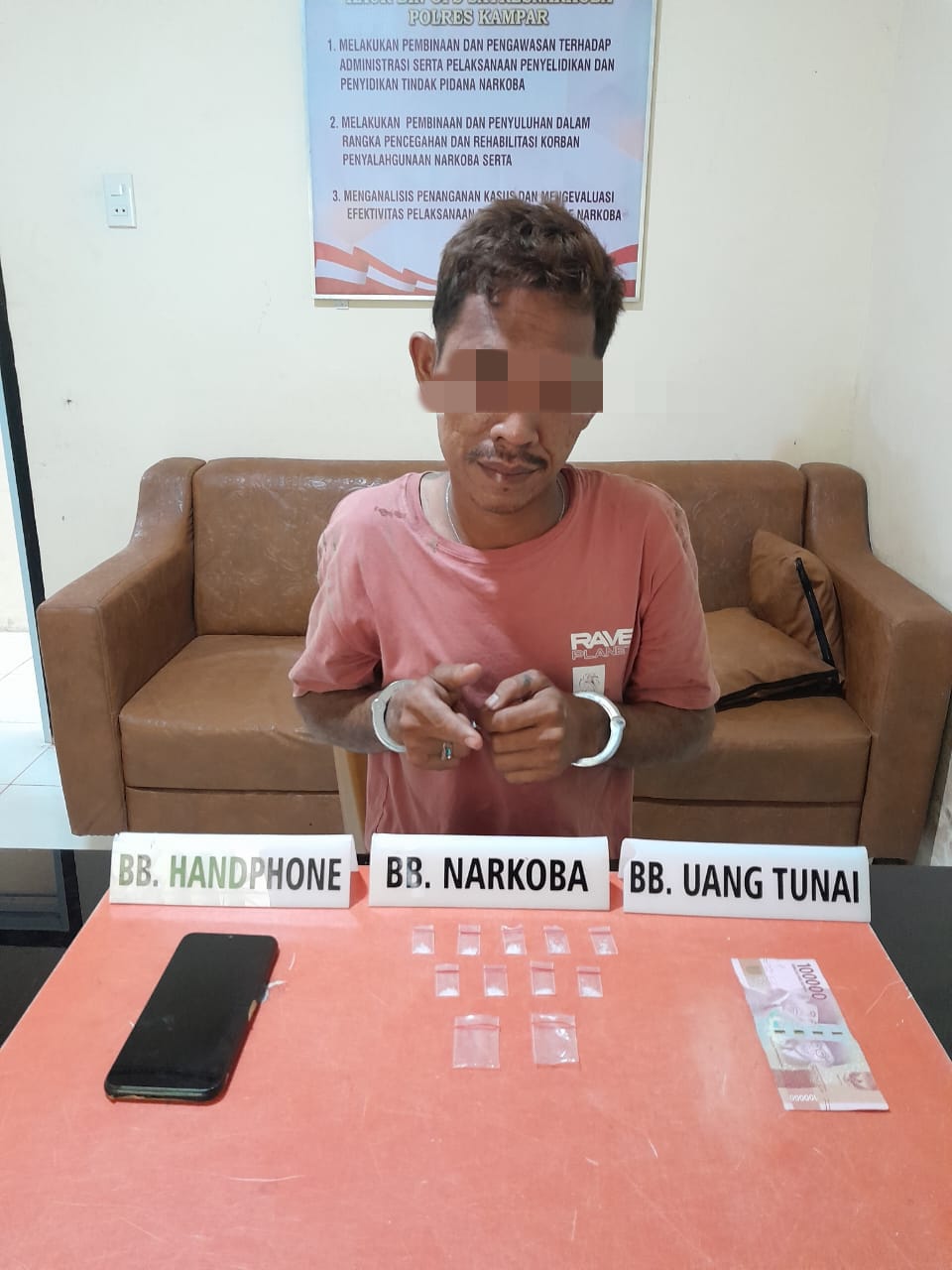 BB Sempat di Buang, Kini Warga Bangkinang Kota Ini di Tangkap Tim Ojoloyo Polres Kampar