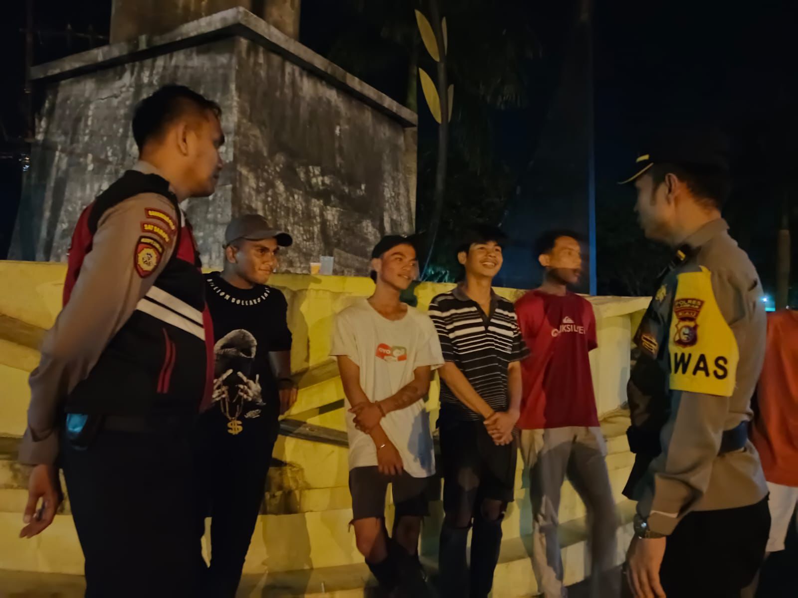 Kegiatan Patroli Balap Liar, Malam Minggu Di Wilkum Polres Kampar 