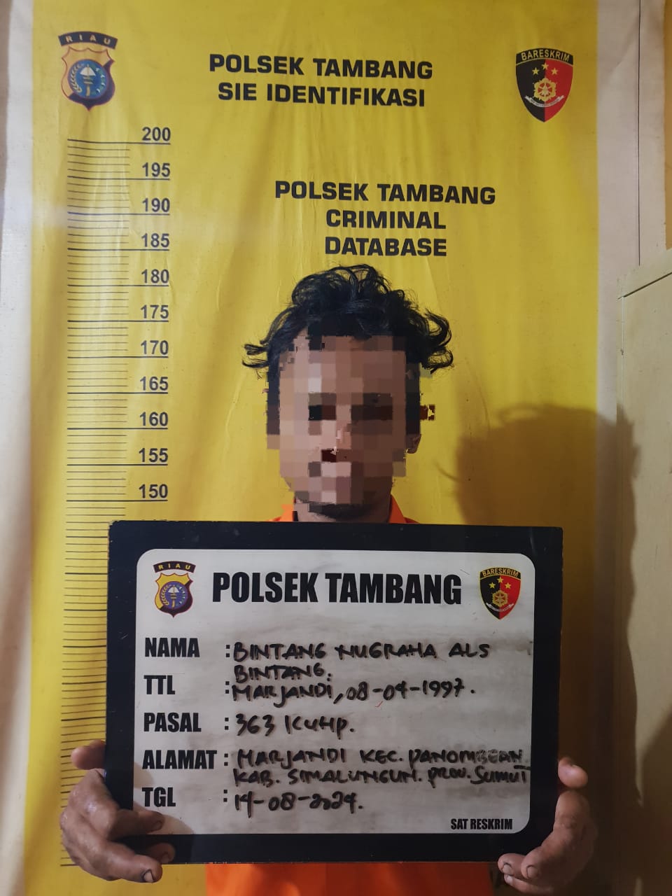 Polsek Tambang Ungkap Kasus Dugaan Tindak Pidana Curat Di Bengkel Mobil