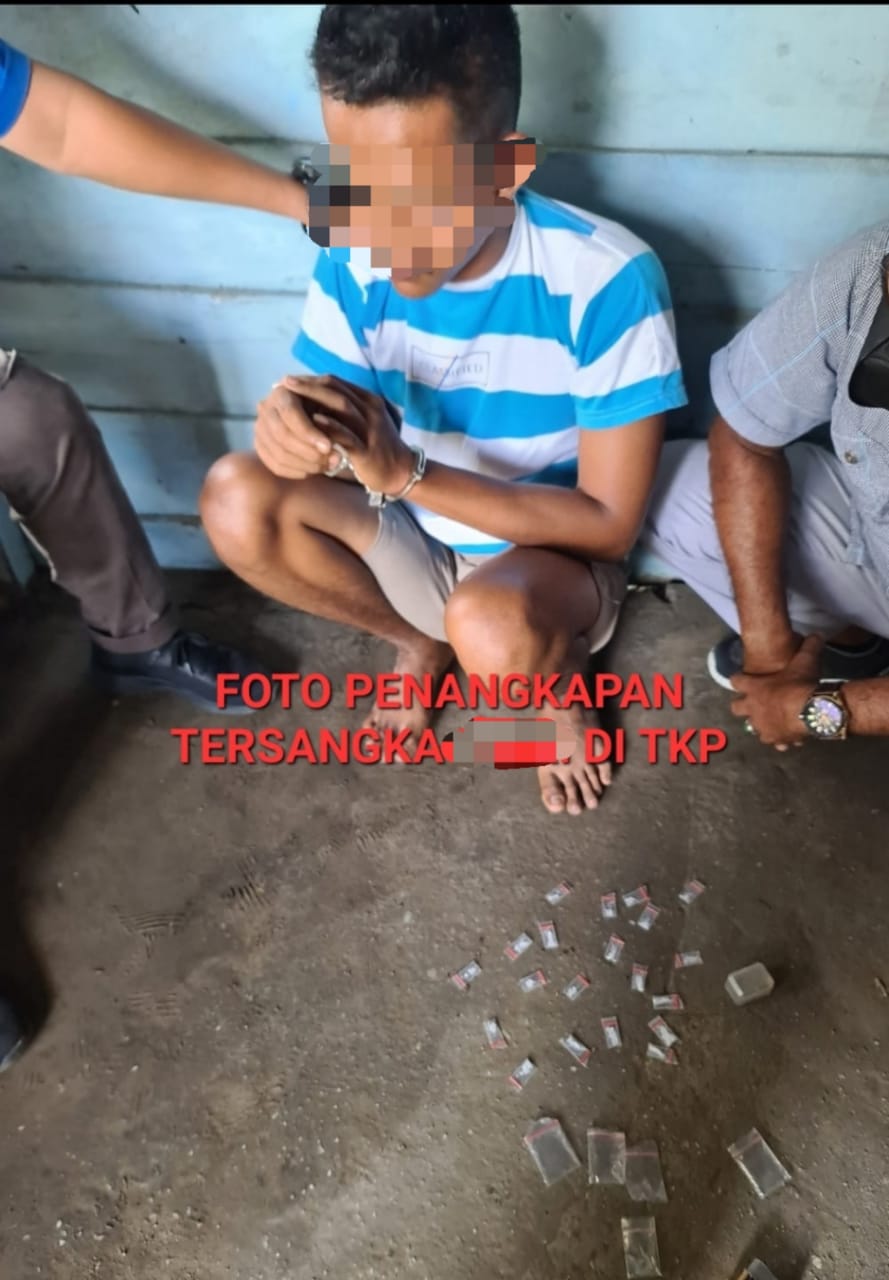 Unit Reakrim Polsek Siak Hulu Tangkap Pelaku Pengedar Narkoba di Desa Kepau