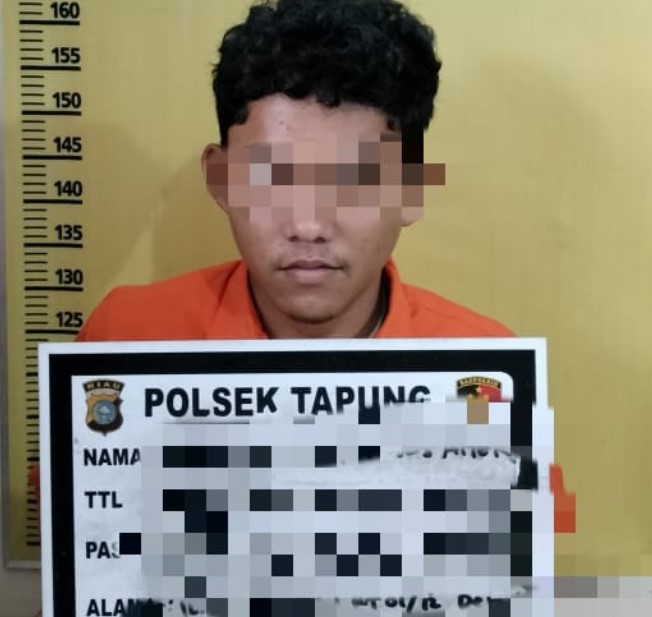 Rumah Pelaku Pengedar Narkoba di Obok Obok Polsek Tapung