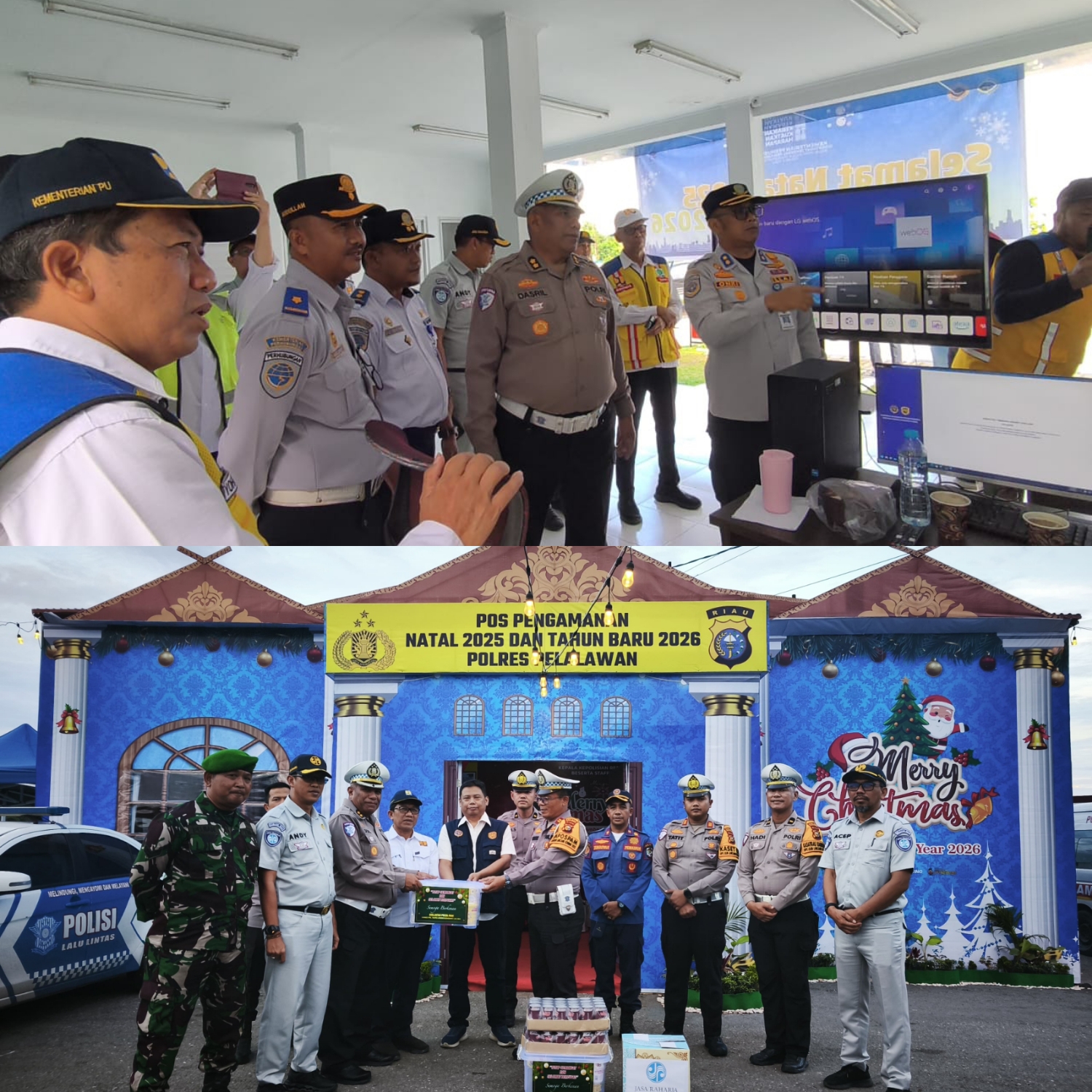 Ditlantas Polda Riau Bersama Instansi Terkait Survei Jalan dan Pantau Arus Lalu Lintas Jelang Nataru