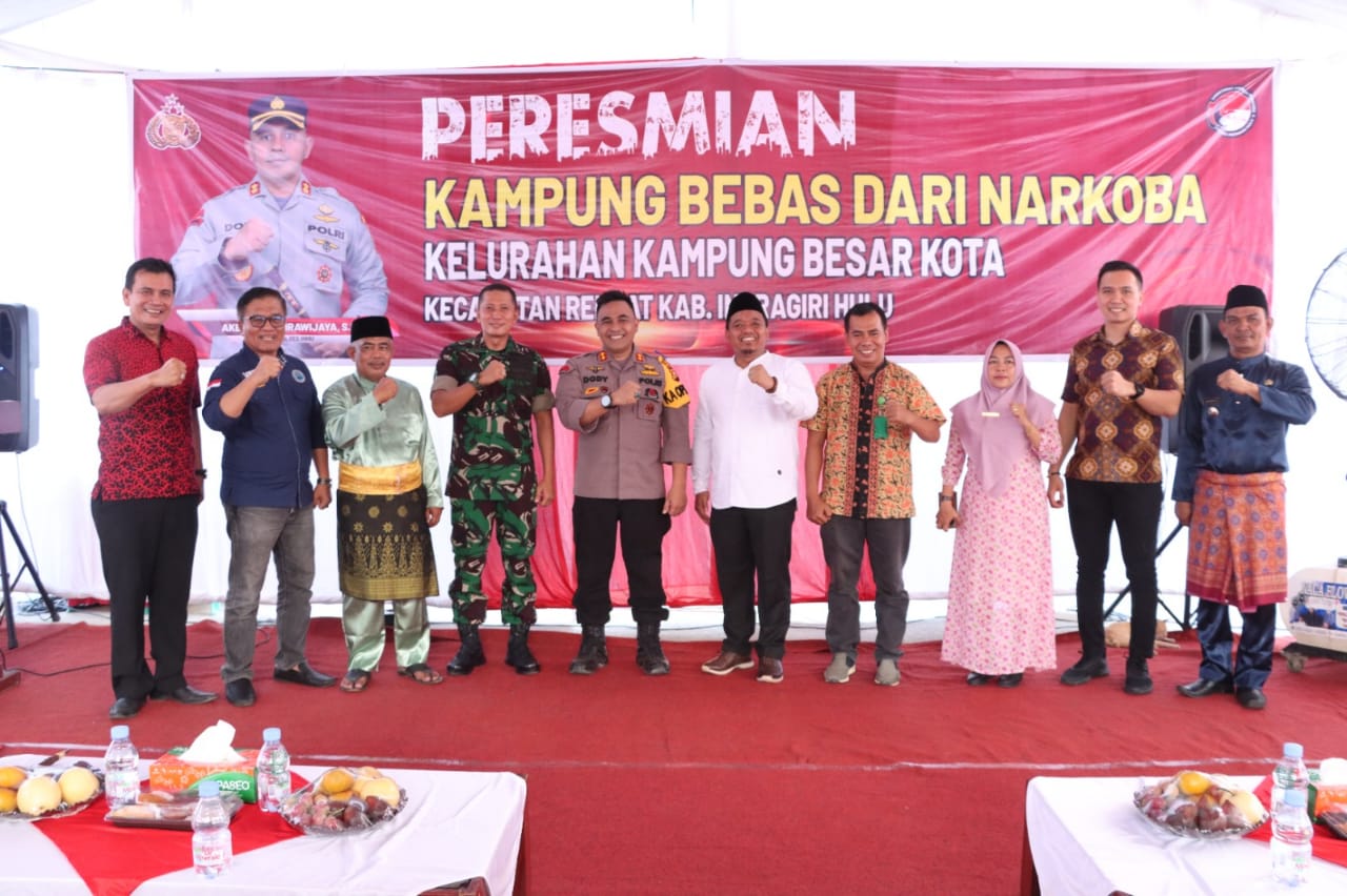 Kampung bebas narkoba ini pesan Kapolres Inhu di kelurahan Kambesko