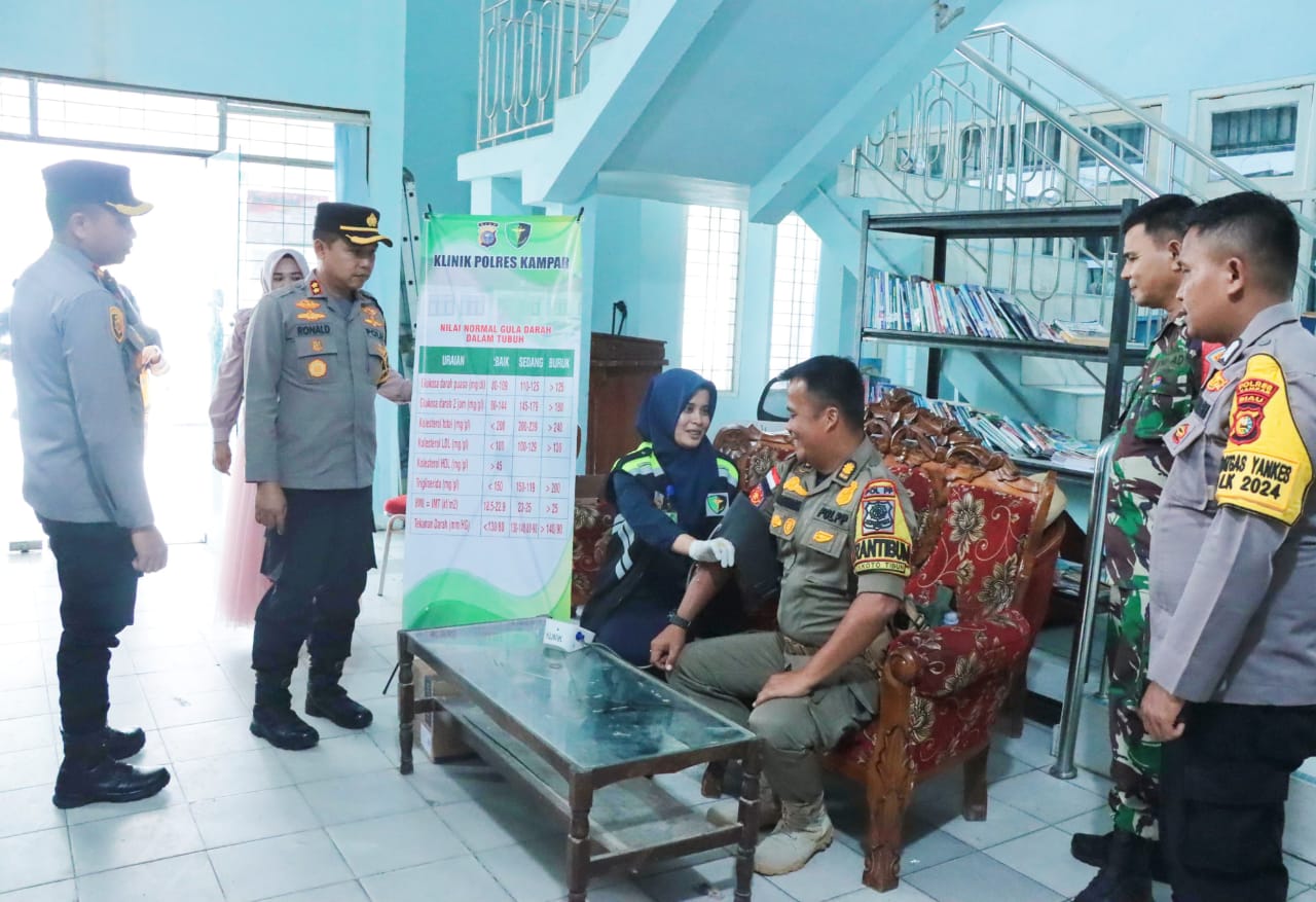 Polres Kampar Prioritaskan Kesehatan Personel, Demi Pilkada yang Sukses