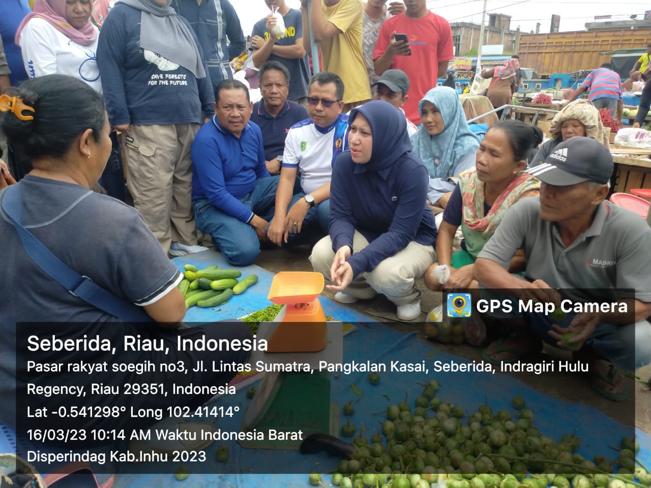 Bupati Inhu Sidak ke Pasar Soegih dan Tinjau SPPBE, Ini Tujuannya