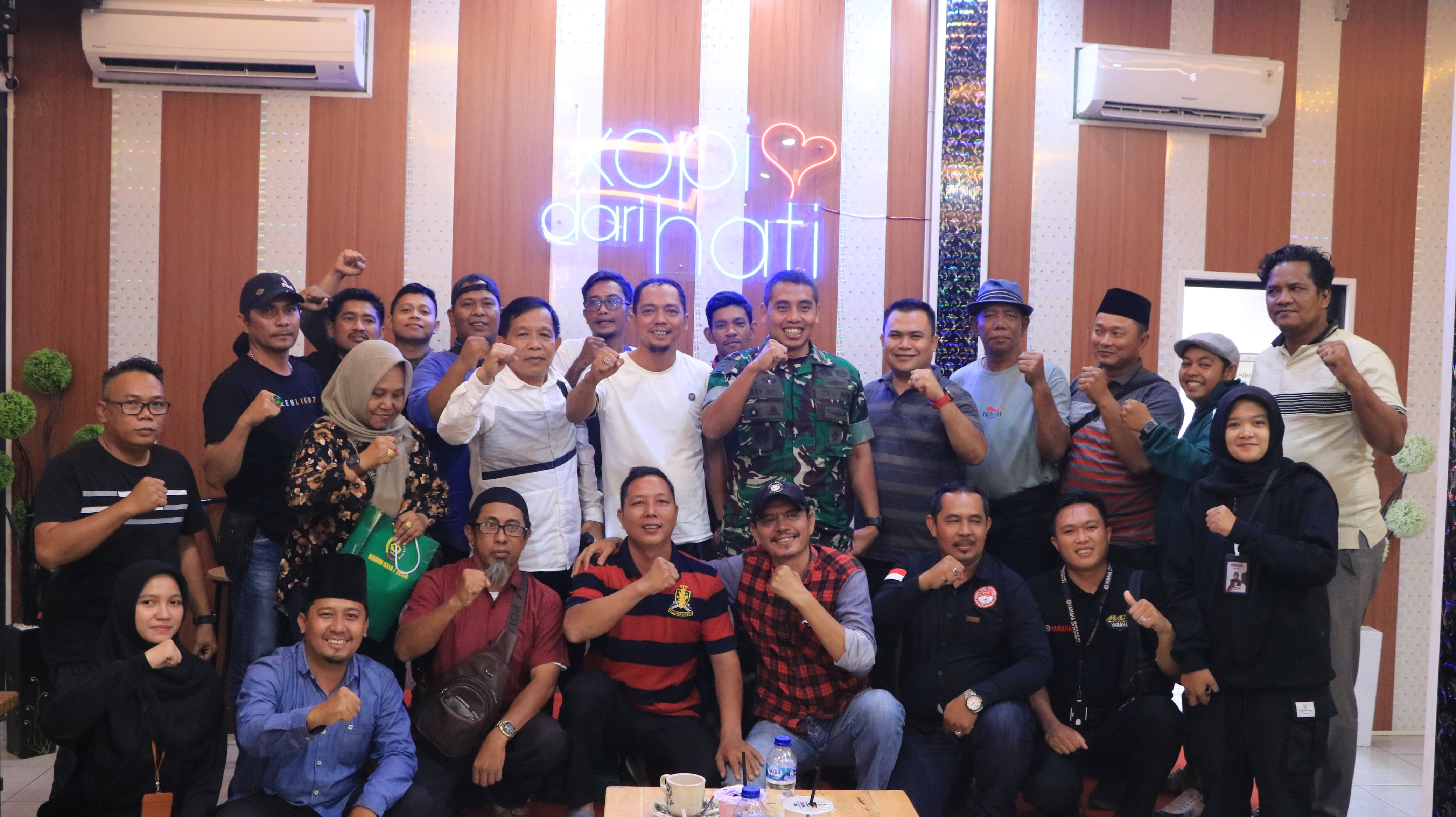 Perkuat sinergi  dandim 0314/inhil laksanakan temu ramah dengan insan pers