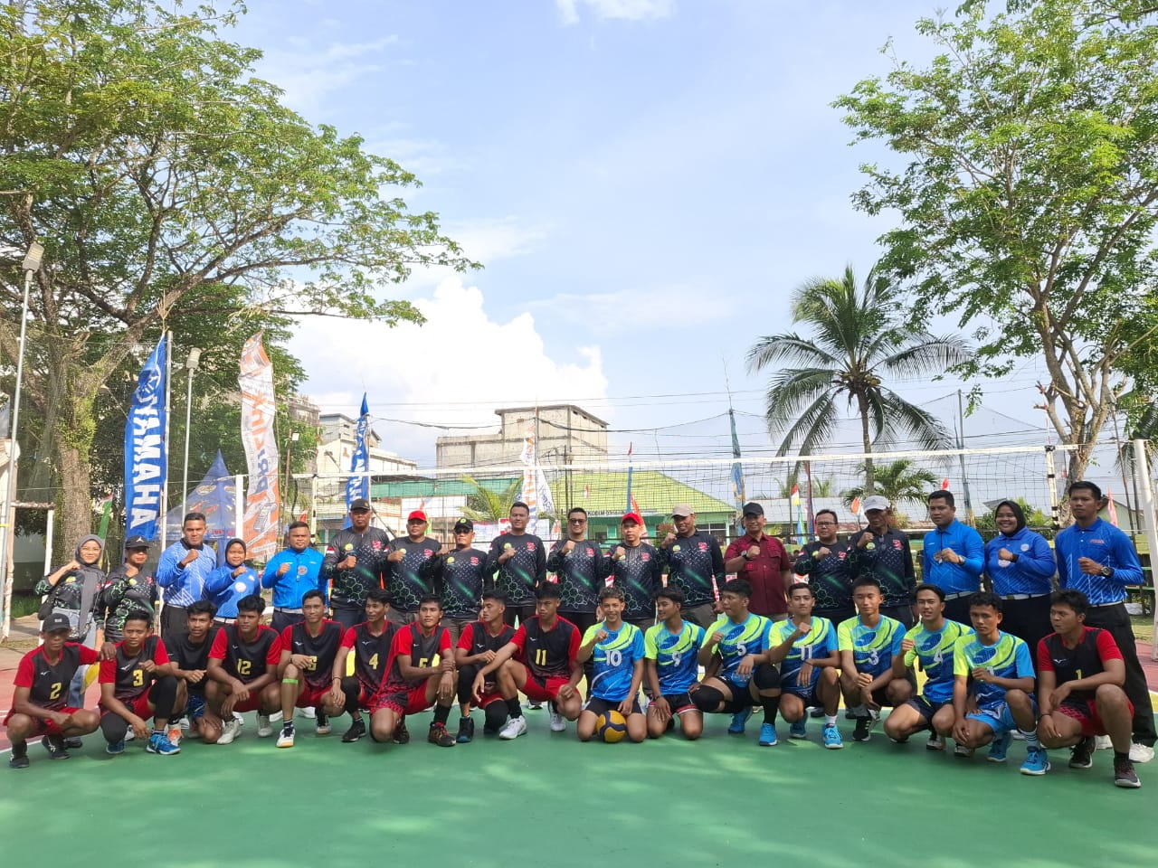 Open Turnamen Volley Ball Putra Dandim 0314/Inhil Cup ke- 6 Resmi Dibuka