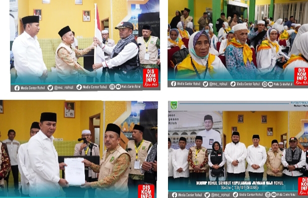 Wakil bupati H.Indra Gunawan Sambut Kepulangan Jamaah Haji Rohul.