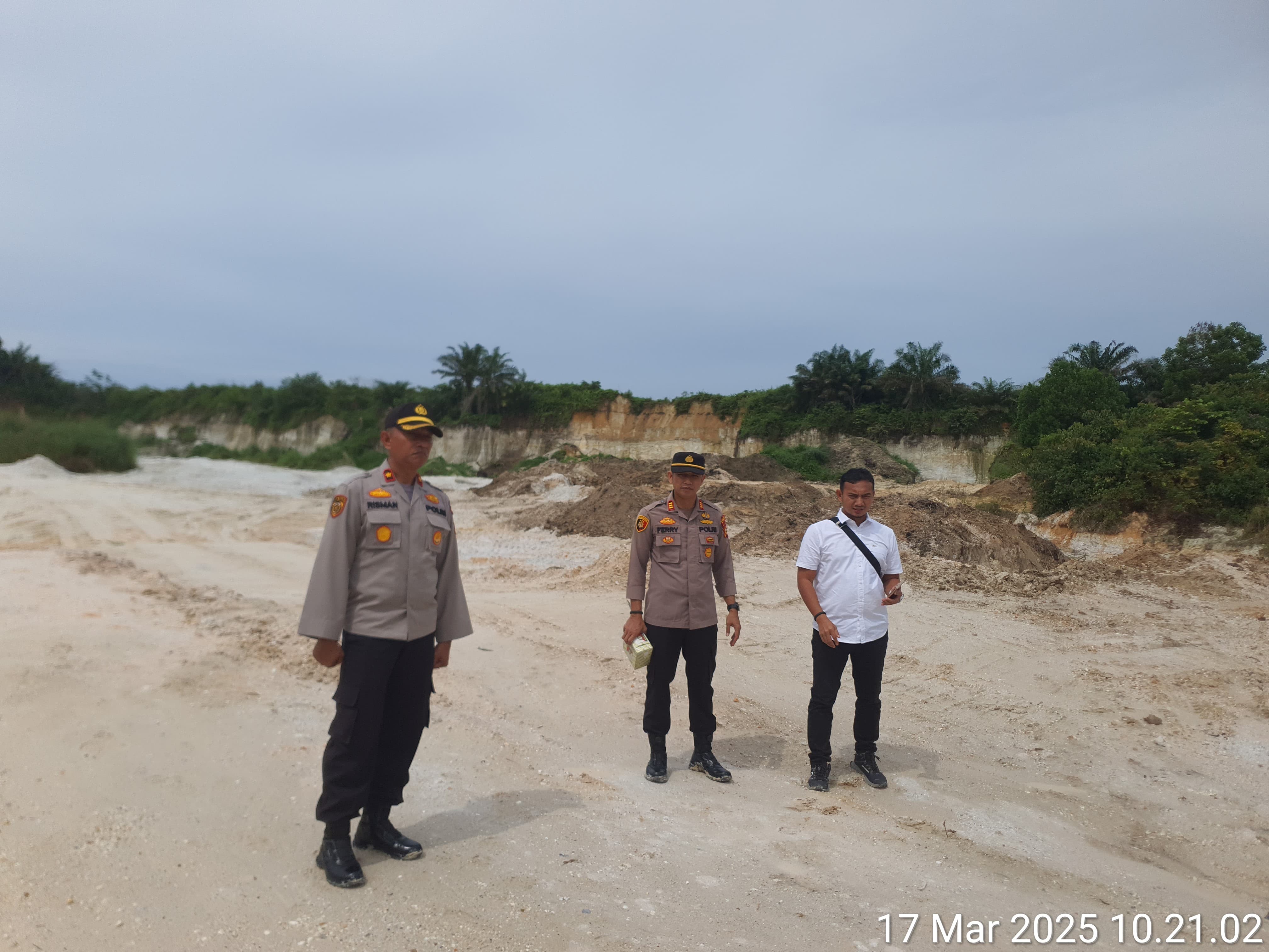 Polsek Tapung Gerak Cepat Cek Langsung Pemberitaan Galian C Ilegal di Desa Petapahan 