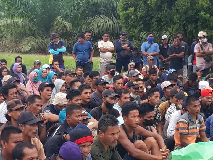 Masyarakat Ring Satu PT. Bukit Kausar Menuntut Penyelesaian Pembangunan Kebun Masyarakat