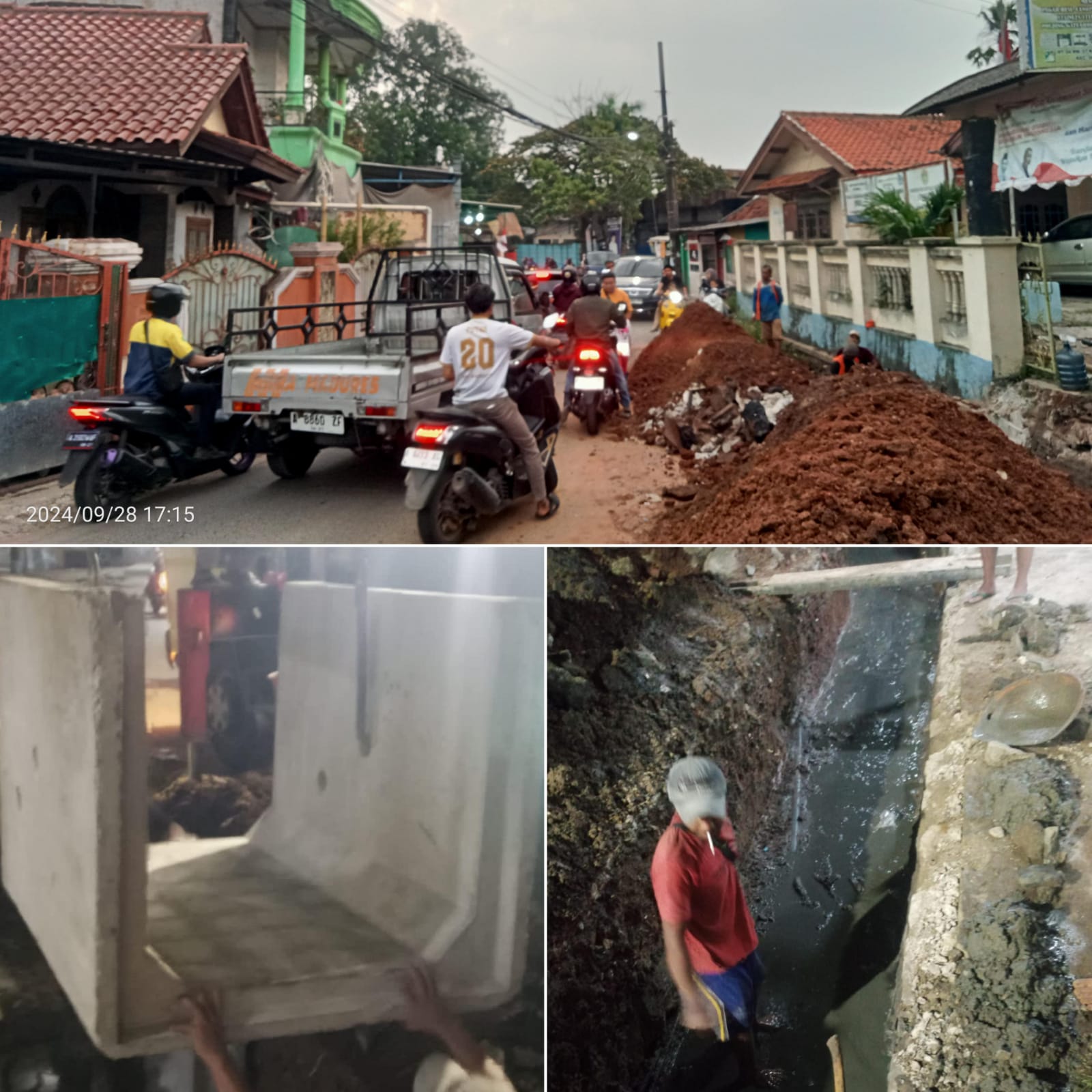 Proyek SPAL Sindang Panon Kangkangi Aturan dan Membahayakan Pengguna Jalan