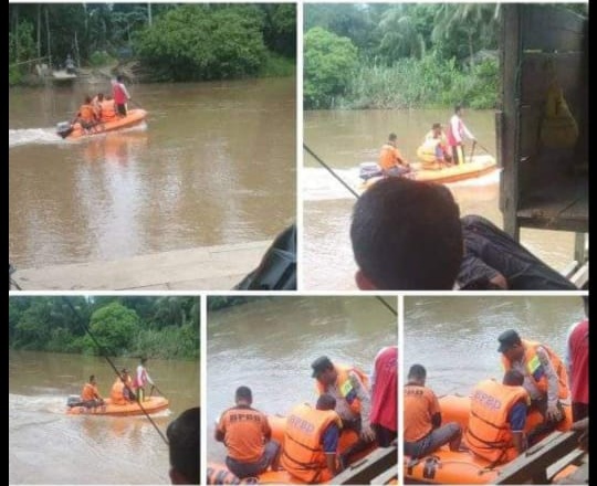 Hari Kedua Pencarian Orang Hanyut Di Sungai Batang Lubuh, Kapolres Rohul Turun Langsung Dan Kerahkan