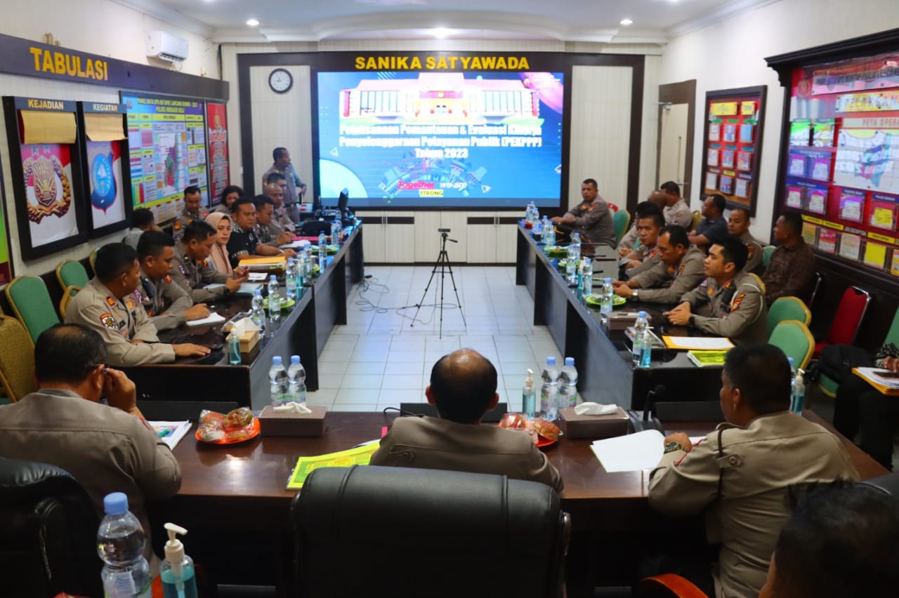 Evaluasi Kinerja Layanan Publik,Polda Riau Gelar Sosialisasi di Polres Inhu