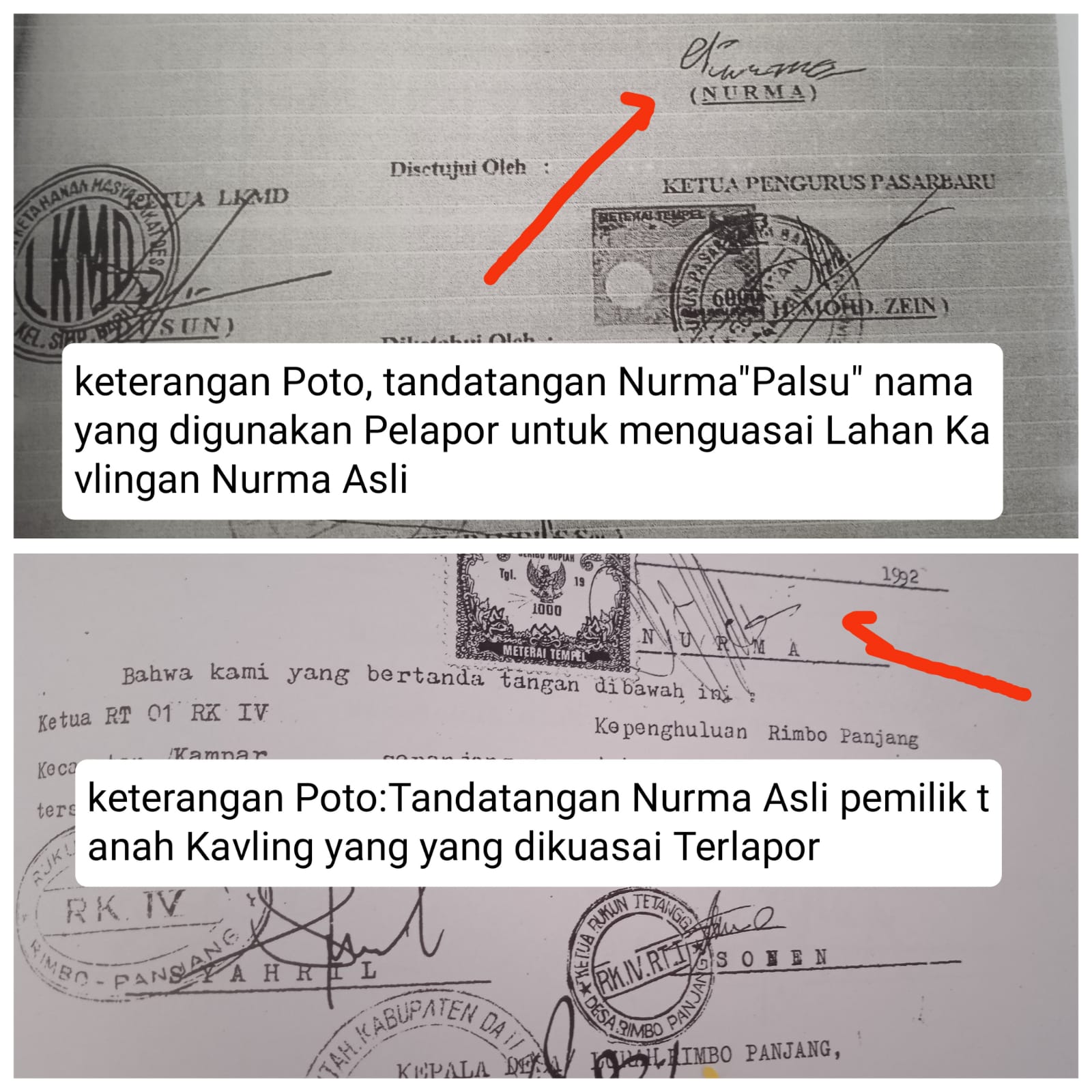 Alhamdulillah Akhirnya Polres Kampar Tingkatkan Pengaduan Jadi Laporan Polisi Korban Mafia Tanah di 