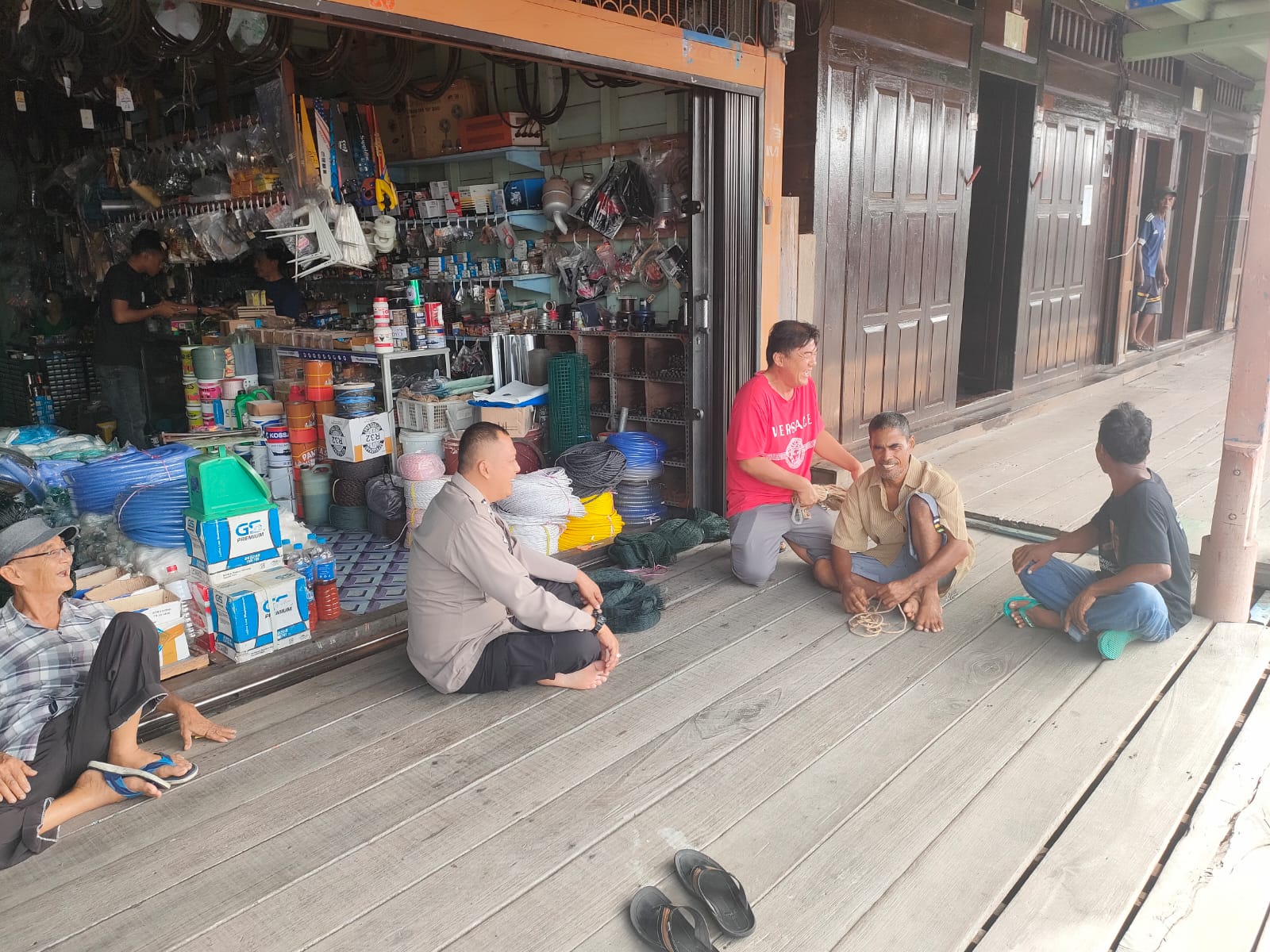 BRIPKA Asdiyansyah Sampaikan Pesan Kamtibmas dengan Cara Unik, Ini yang Disampaikannya