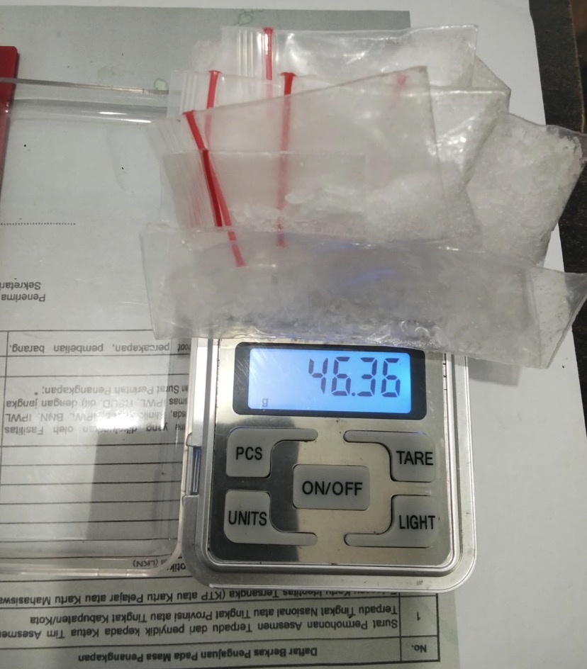Satresnarkoba Polres Rohul Ringkus Pengedar dan Kurir 46,36 Gram Sabu di Kepenuhan