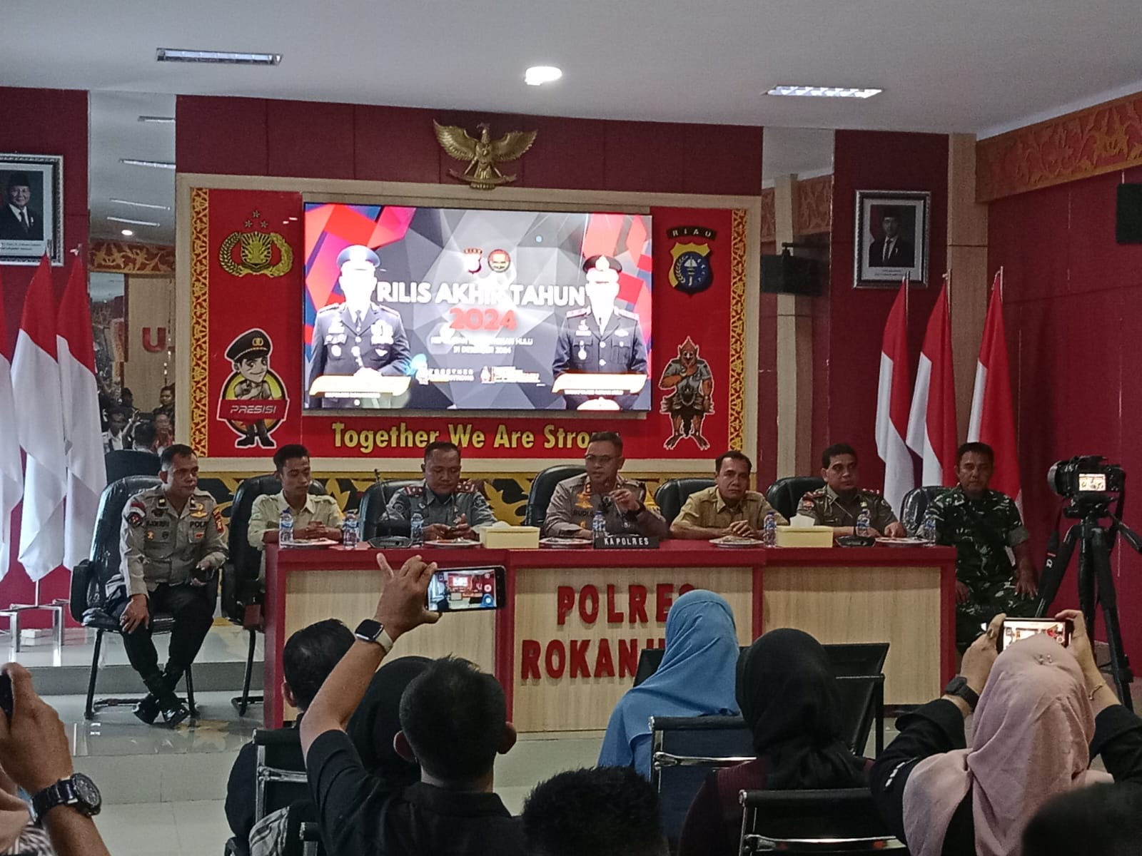 Polres Rohul Laksanakan Konferensi Pers Akhir tahun 2024