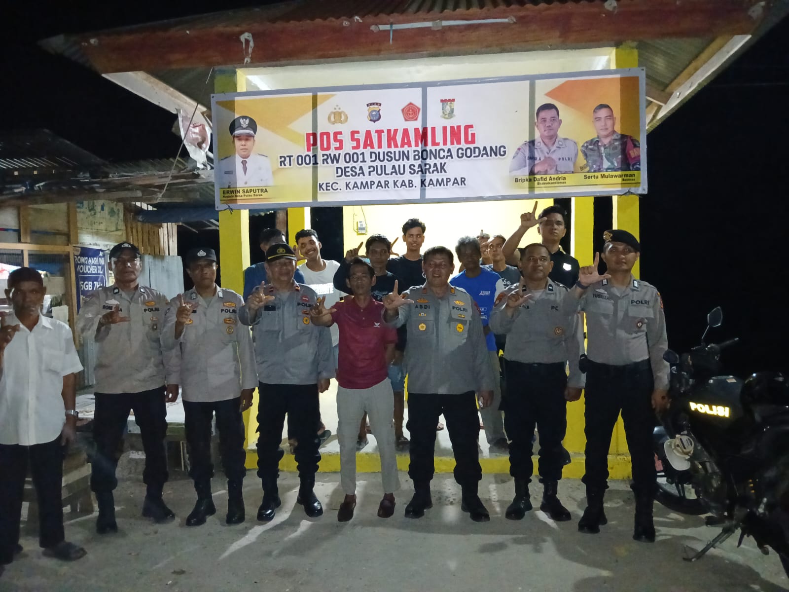 Polsek Kampar Hadir di Tengah Masyarakat, Patroli Dialogis Humanis, Kapolsek: Polri Siap Layani 110