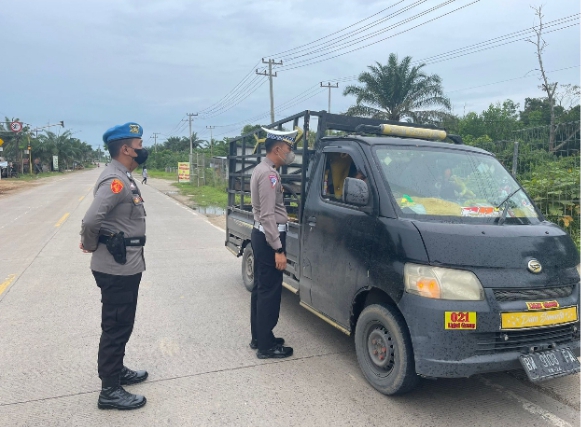 Optimalkan Operasi Zebra LK 2022,Satlantas Polres Inhu Razia di 3 Titik