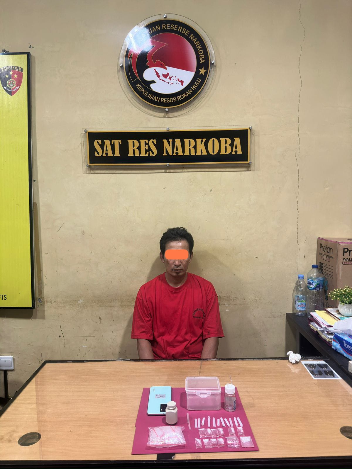 Polres Rokan Hulu Tangkap Pengedar Sabu 12 Paket Barang Bukti Diamankan