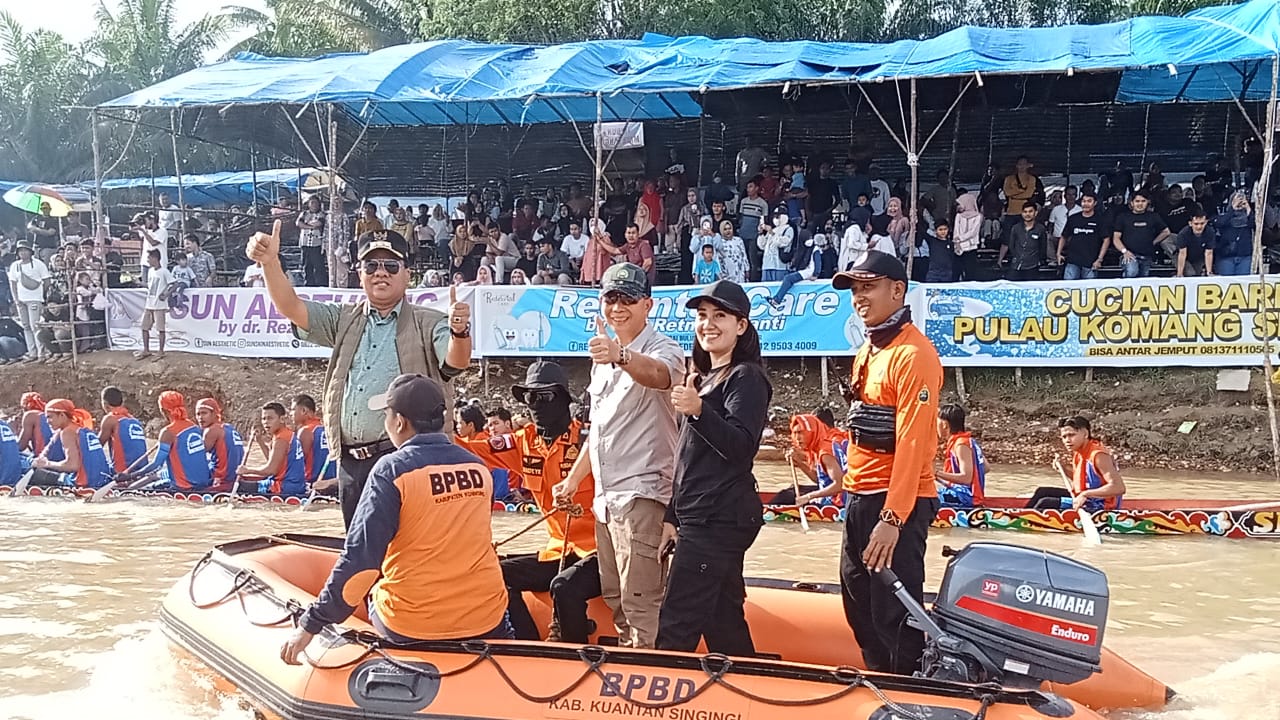 FESTIVAL PACU JALUR SENTAJO RAYA PIALA DANREM 031 WIRABIMA BERJALAN SUKSES