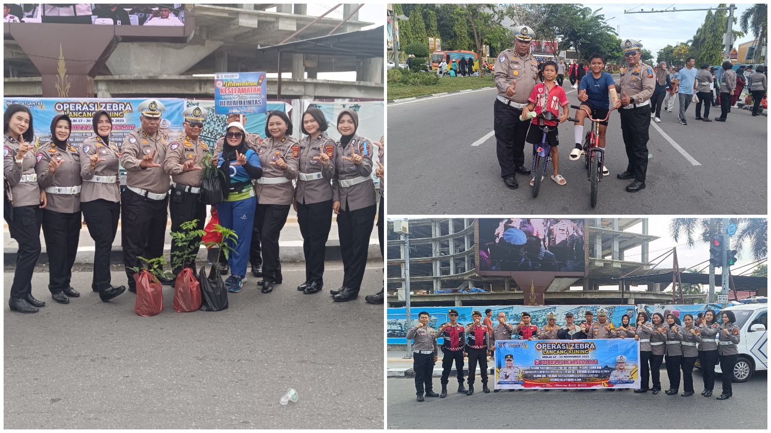 Polantas Menyapa di CFD: Dirlantas Polda Riau Ajak Warga Wujudkan Riau Tertib dan Hijau