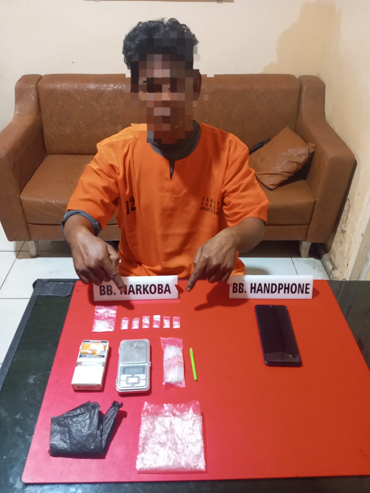 Satuan Narkoba Polres Kampar Ringkus Pengedar Sabu, Amankan 3,24 Gram Barang Bukti!  