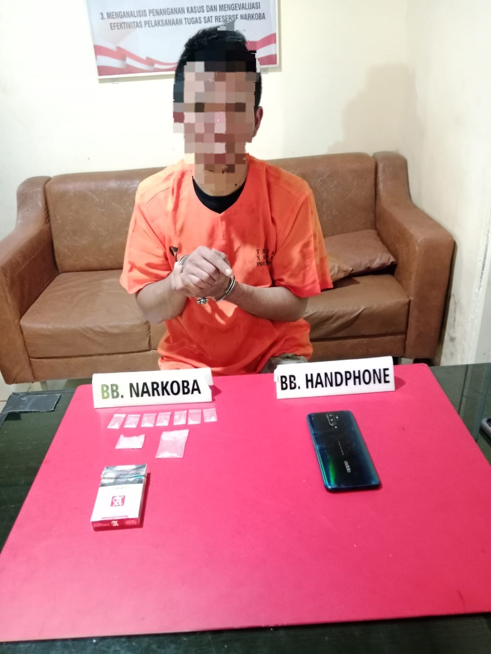 Polres Kampar Ciduk Pengedar Sabu di Bangkinang, 8 Paket Siap Edar Diamankan!  