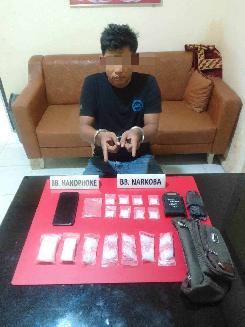 Lagi, Bandar Narkoba di Pangkalan Serik di Ringkus Satnarkoba Polres Kampar