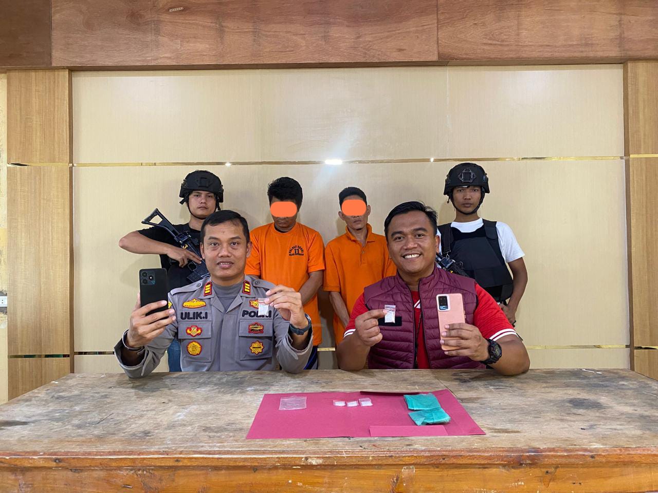 Pengejaran Yang Dramatis Polsek Kepenuhan Akhirnya Tangkap Dua Bandar Narkotika