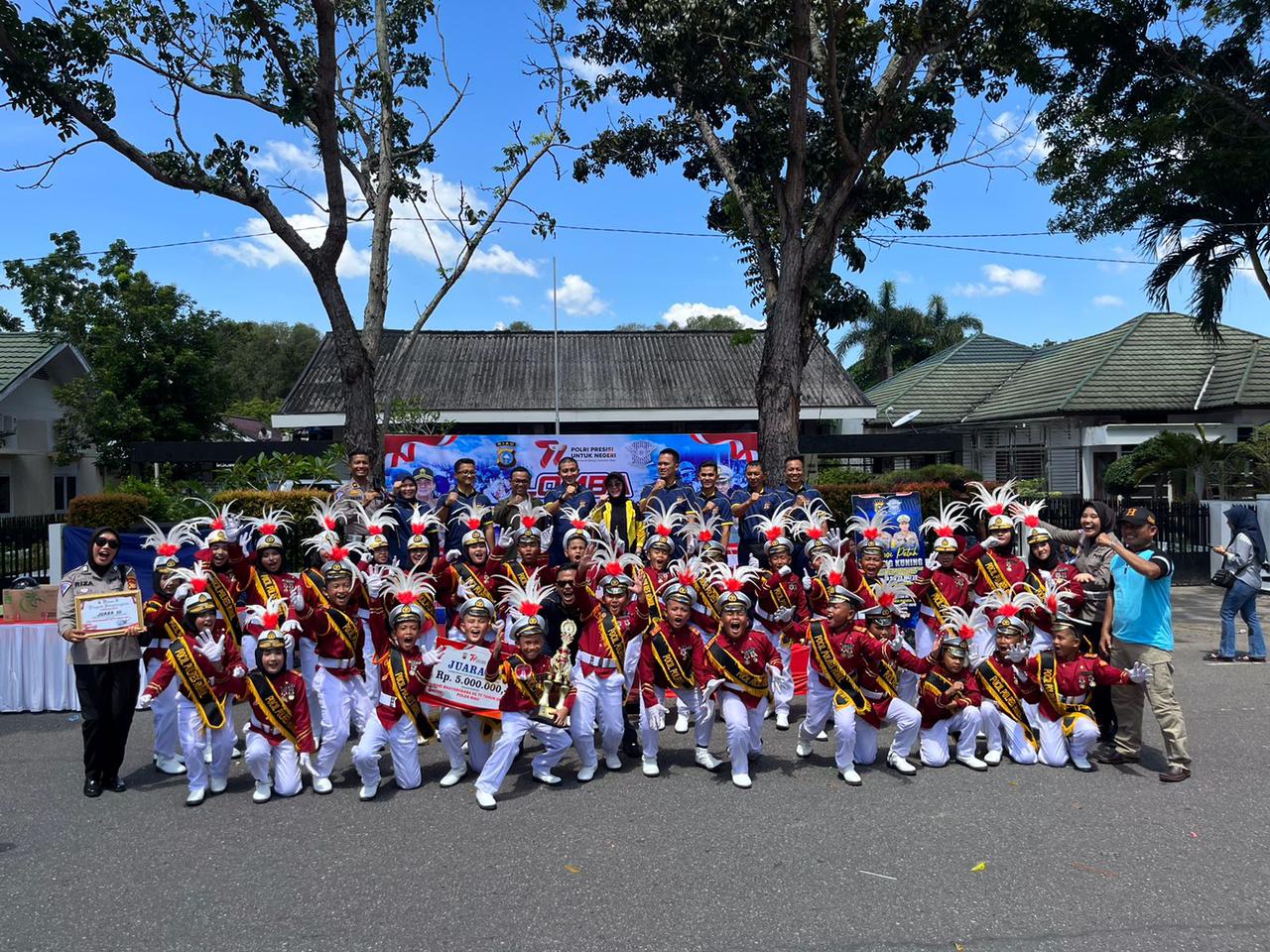 Pocil Sat Lantas Polres Rohul Juara III se Jajaran Polda Riau, Dalam Hari Bhayangkara ke - 77 Tahun 