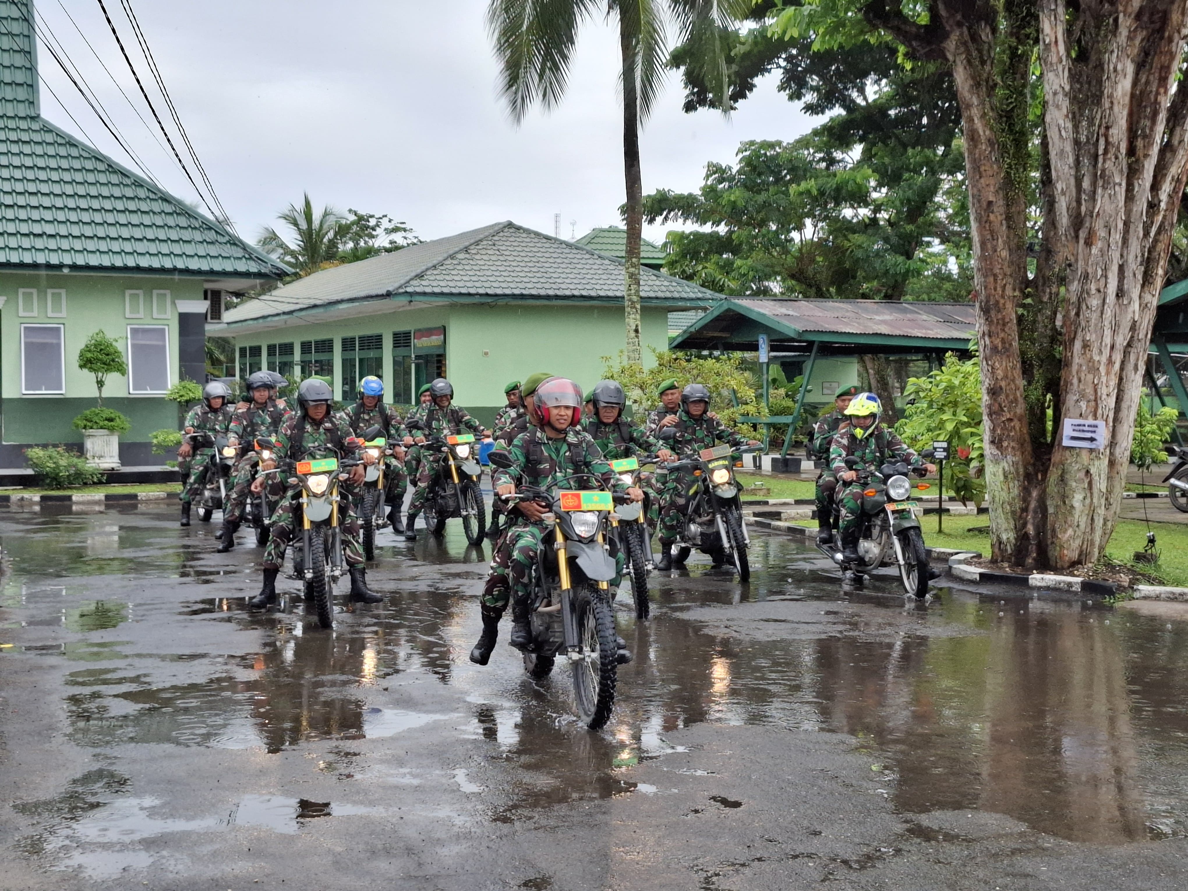 Antisipasi Kamtibmas Jelang Pilkada, Personel Kodim 0314/Inhil Gencar Laksanakan Patroli