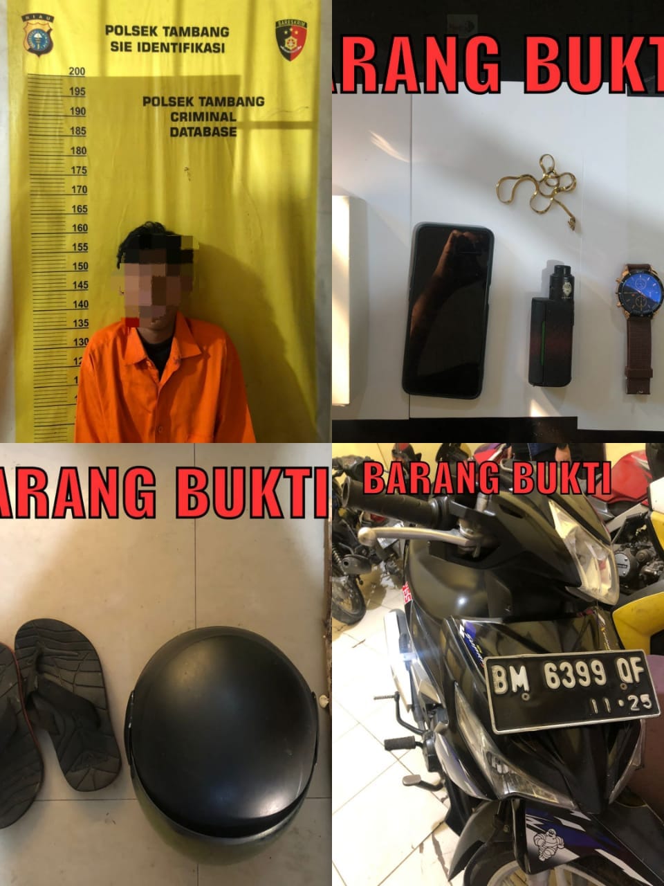 Kurang Dari 1x12 Jam, Pelaku Pembunuhan di Ringkus Tim Opsnal Satreskrim Polres Kampar.