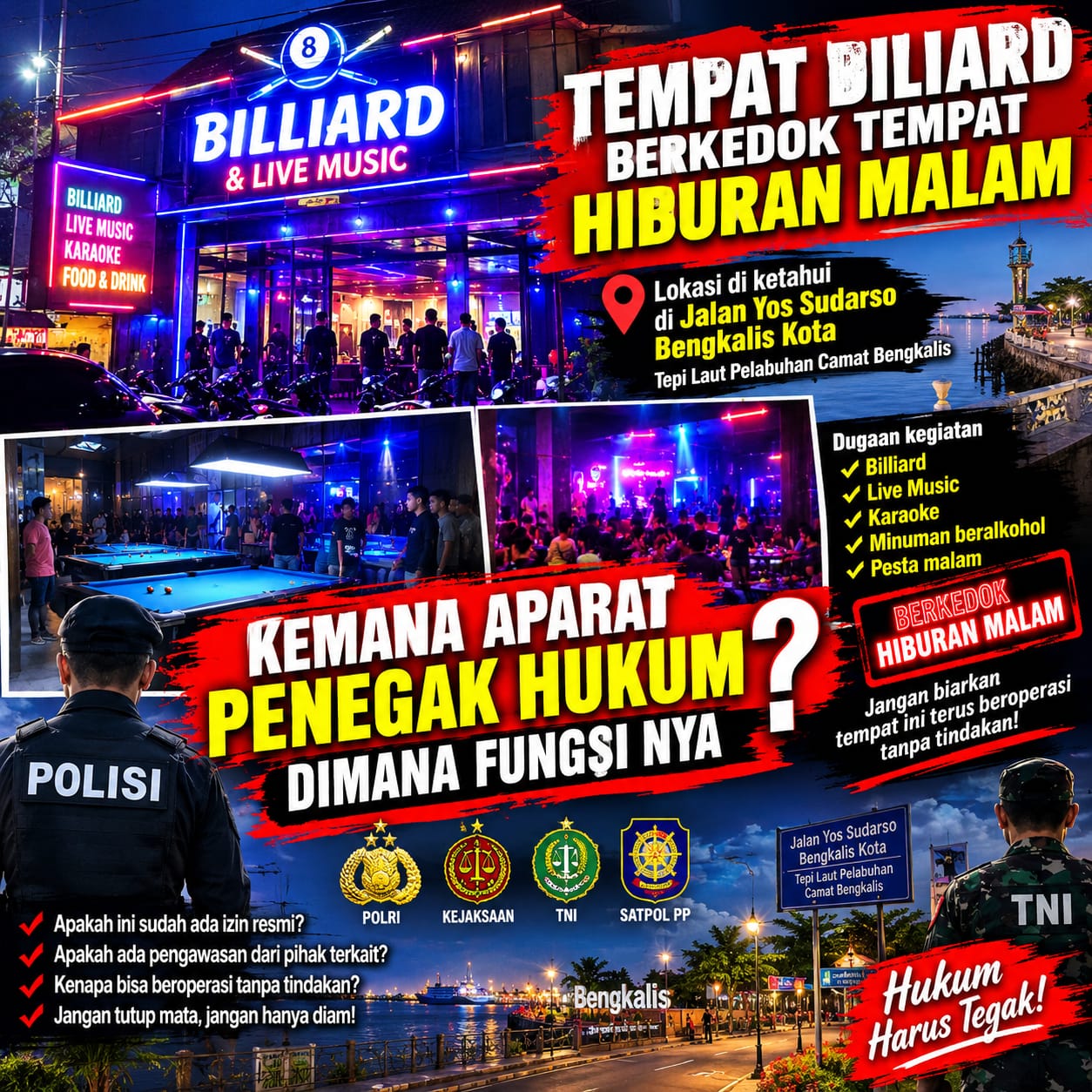 Diduga Tempat Hiburan Dijadikan Lokasi Maksiat,Keberadaan APH Setempat Di Pertanyakan.
