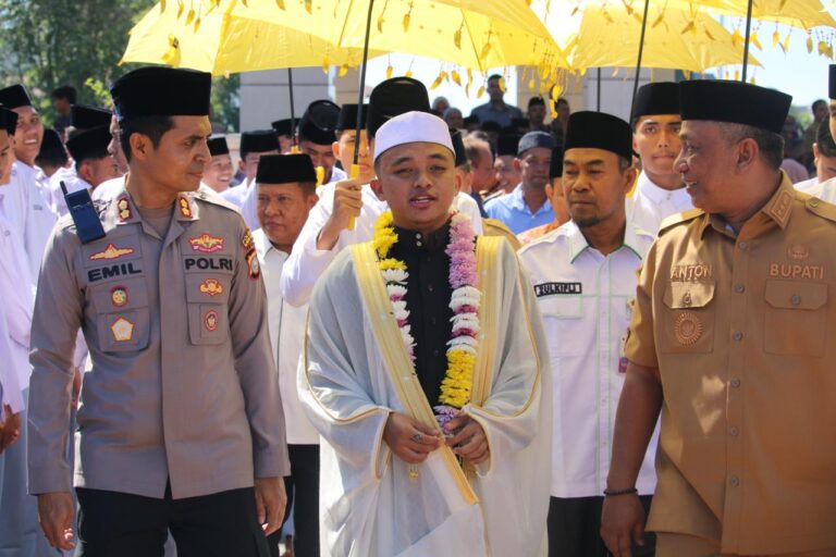 Kebanggaan Daerah:Kapolres Rokan Hulu Sambut Hangat Kepulangan Sang Juara MHQ Internasional