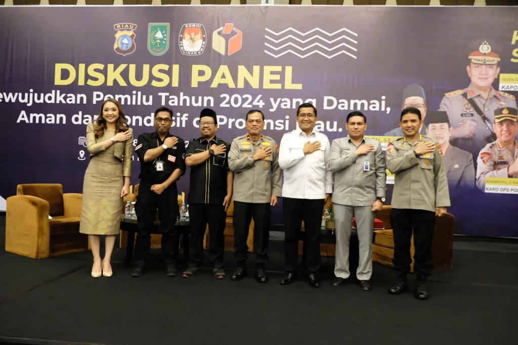 Wujudkan Pemilu 2024 yang Aman dan Kondusif Polda Riau Inisiasi Diskusi Panel Bersama Penyelenggara 