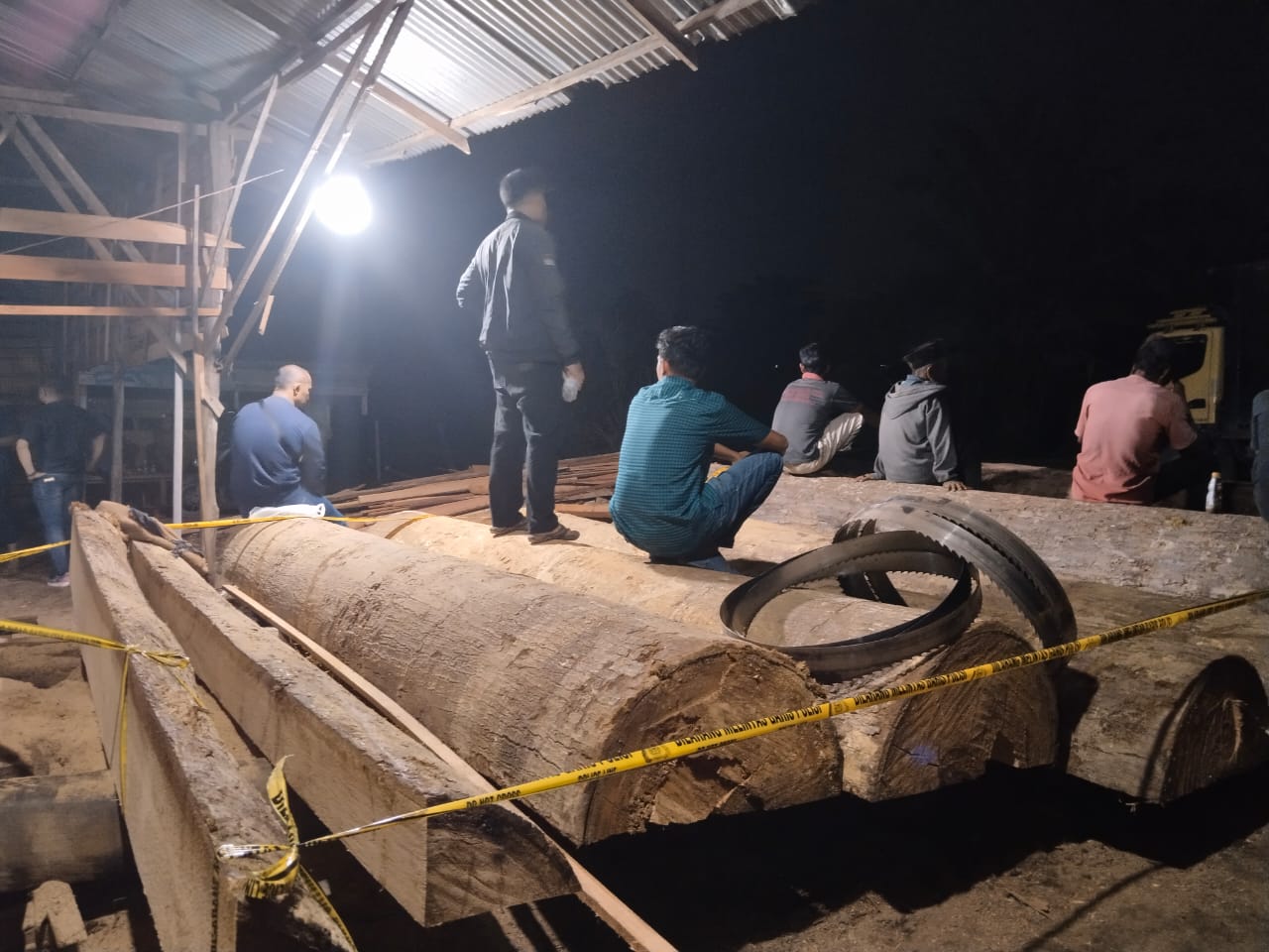 Polres Kampar Ungkap kasus illegal logging di Sawmill Terbesar diwilayah hukumnya
