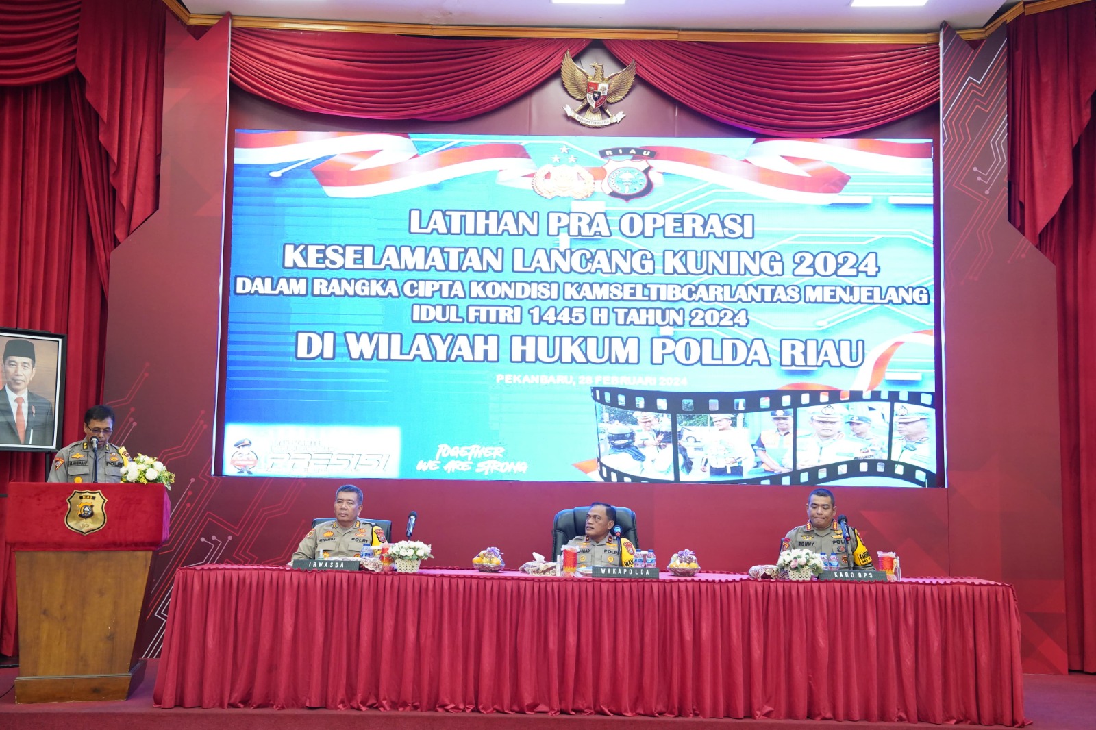 Polda Riau Gelar Latihan Pra Operasi Keselamatan Lancang Kuning 2024