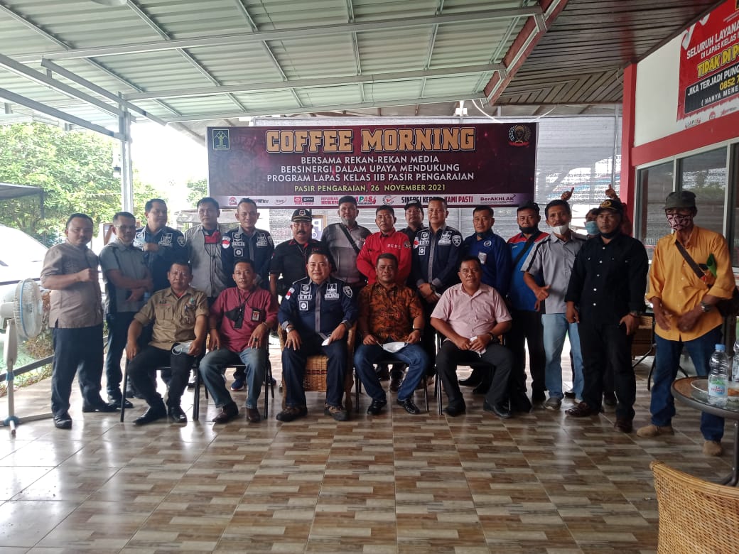 Lapas Kelas IIB Pasir Pengaraian Gelar Coffee Morning Dengan Rekan Wartawan