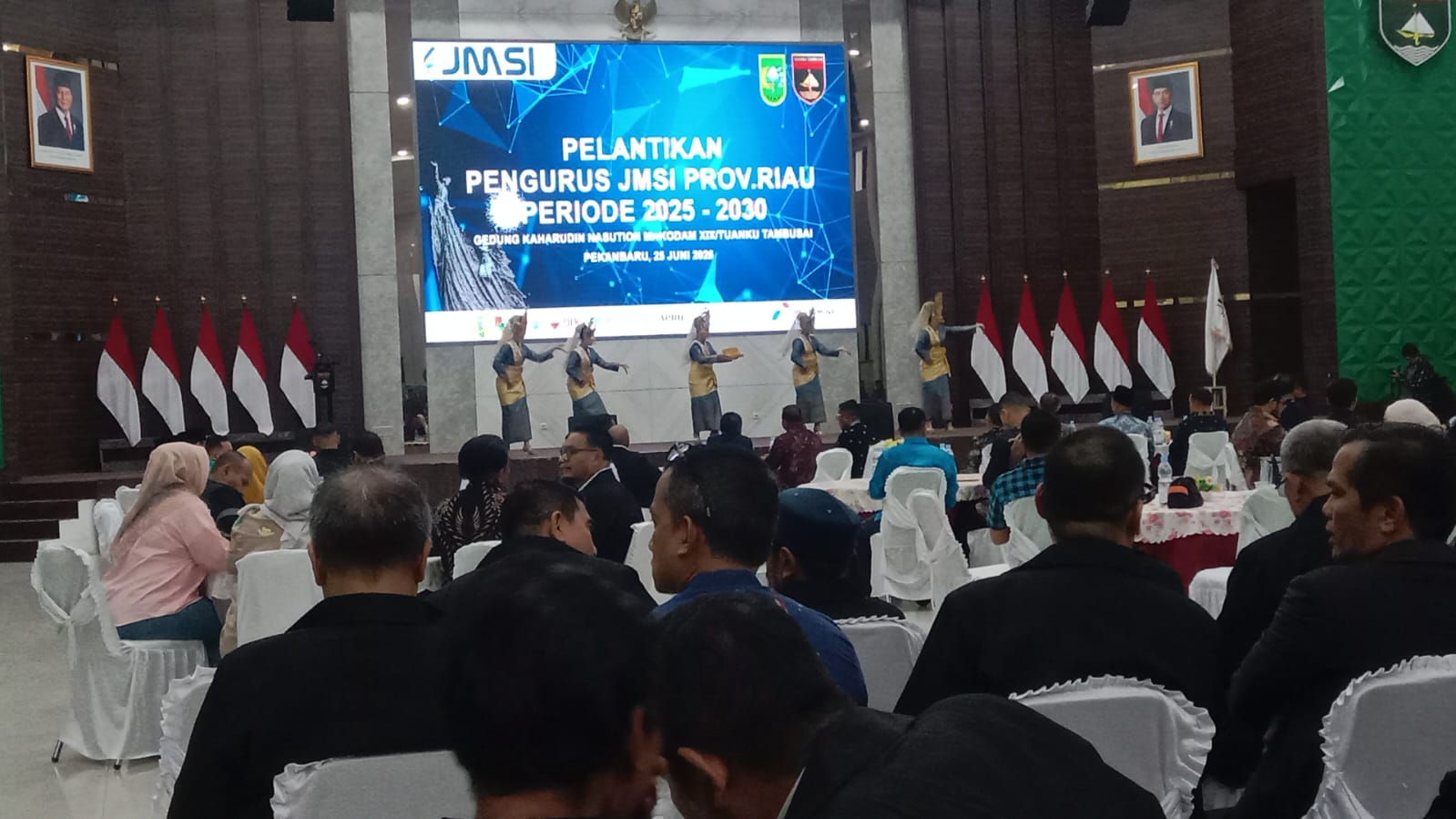 Ahmad Dahlan S.SoS.Ketua JMSI kota Dumai. Hadiri Puncak Acara HUT keVI JMSI dan Hari Pers Nasional