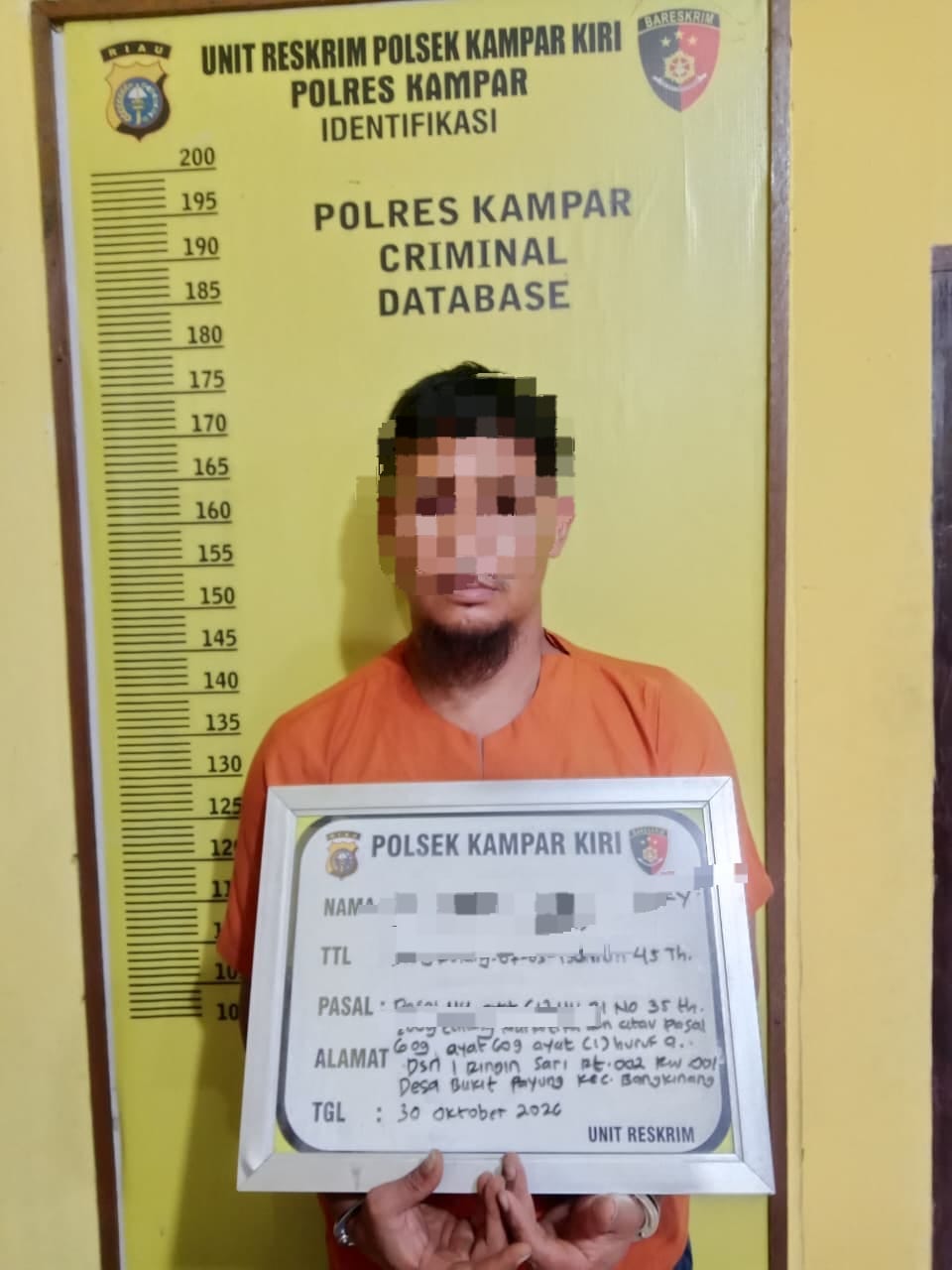 Polsek Kampar Kiri Tangkap Pengedar Narkoba, Sita 5.37 Gram  Begini Kronologisnya! 