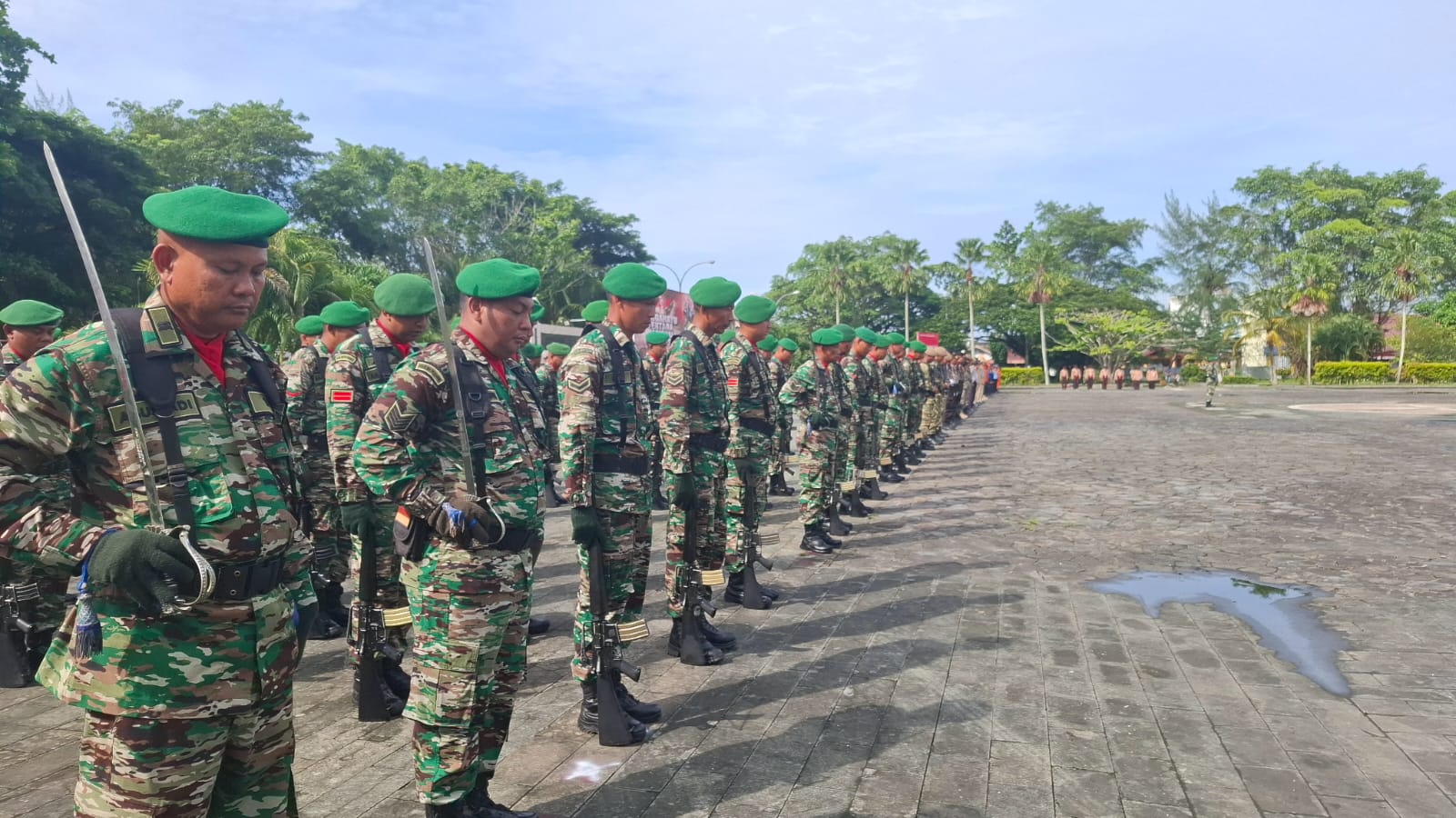 Pemkab inhil dan forkopimda laksanakan Upacara HUT TNI ke - 79