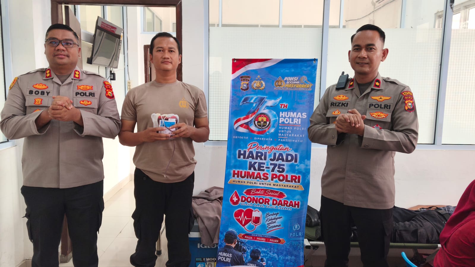 Polri Peduli Polri Melayani Rangkaian HUT Humas Polri diisi Aksi Kemanusia