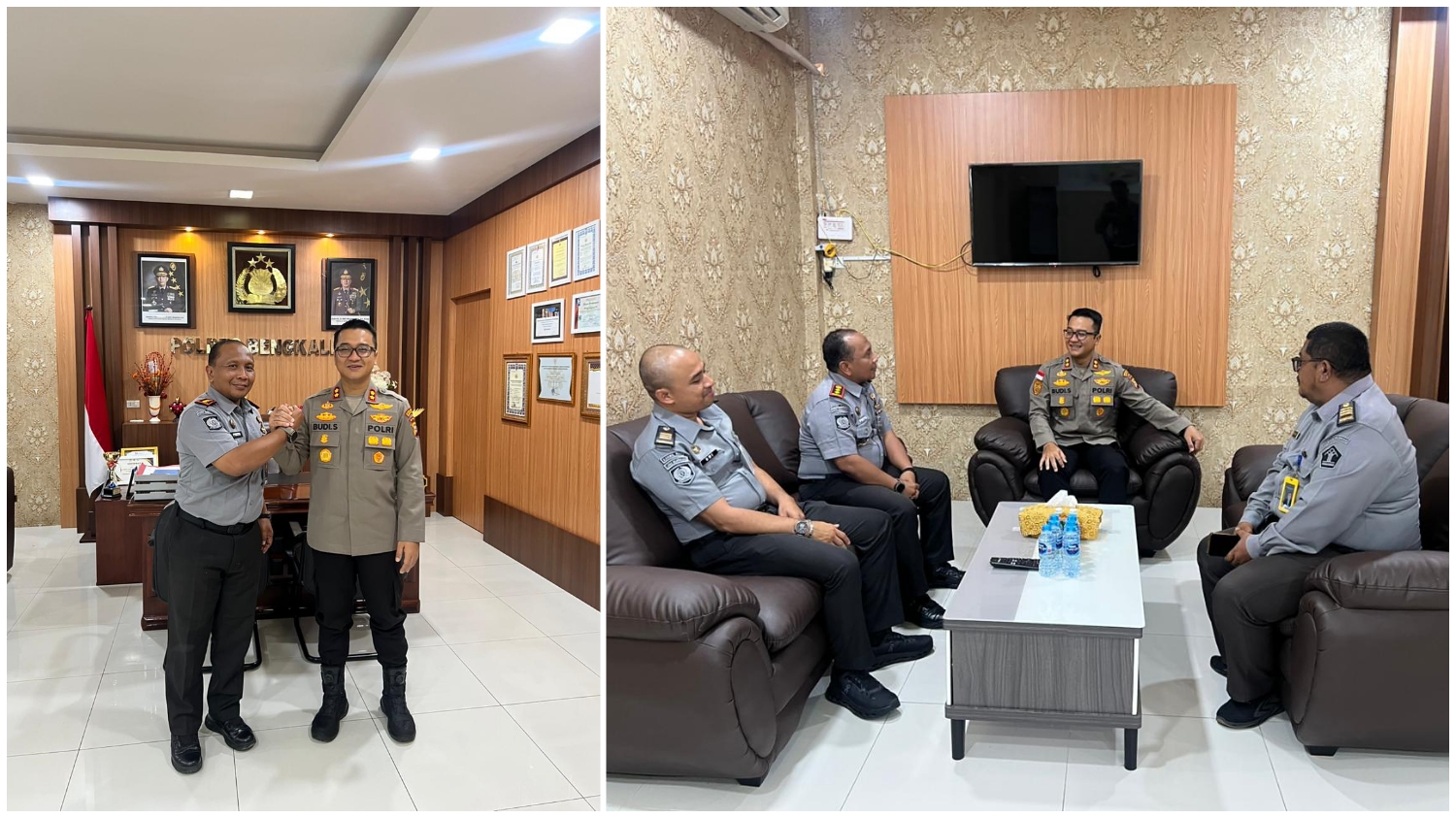 Kalapas Bengkalis Lakukan Kunjungan Kerja di Polres Bengkalis, Perkuat Sinergitas