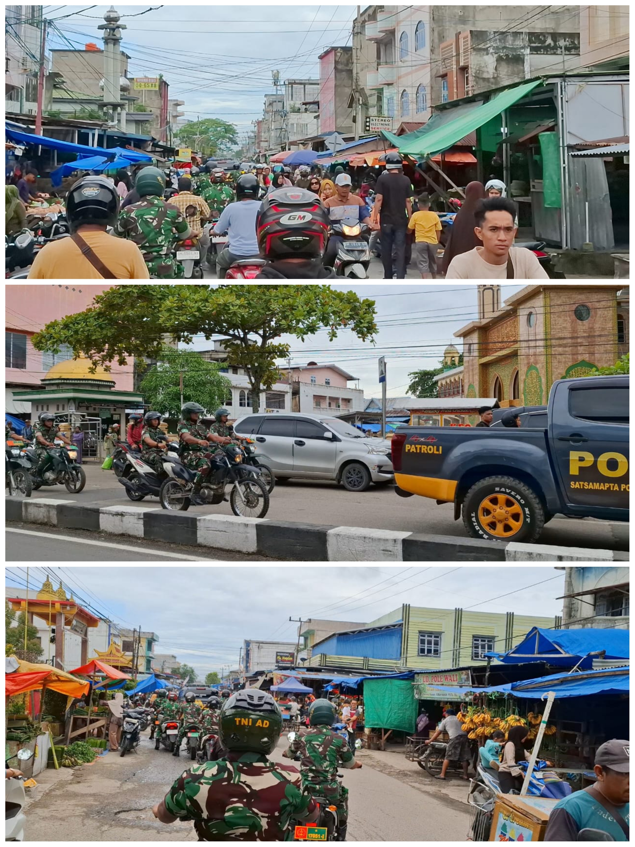 Jelang Idulfitri 1446 H, Kodim 0314/Inhil dan Polres Gelar Patroli Gabungan untuk Antisipasi Kamtibm