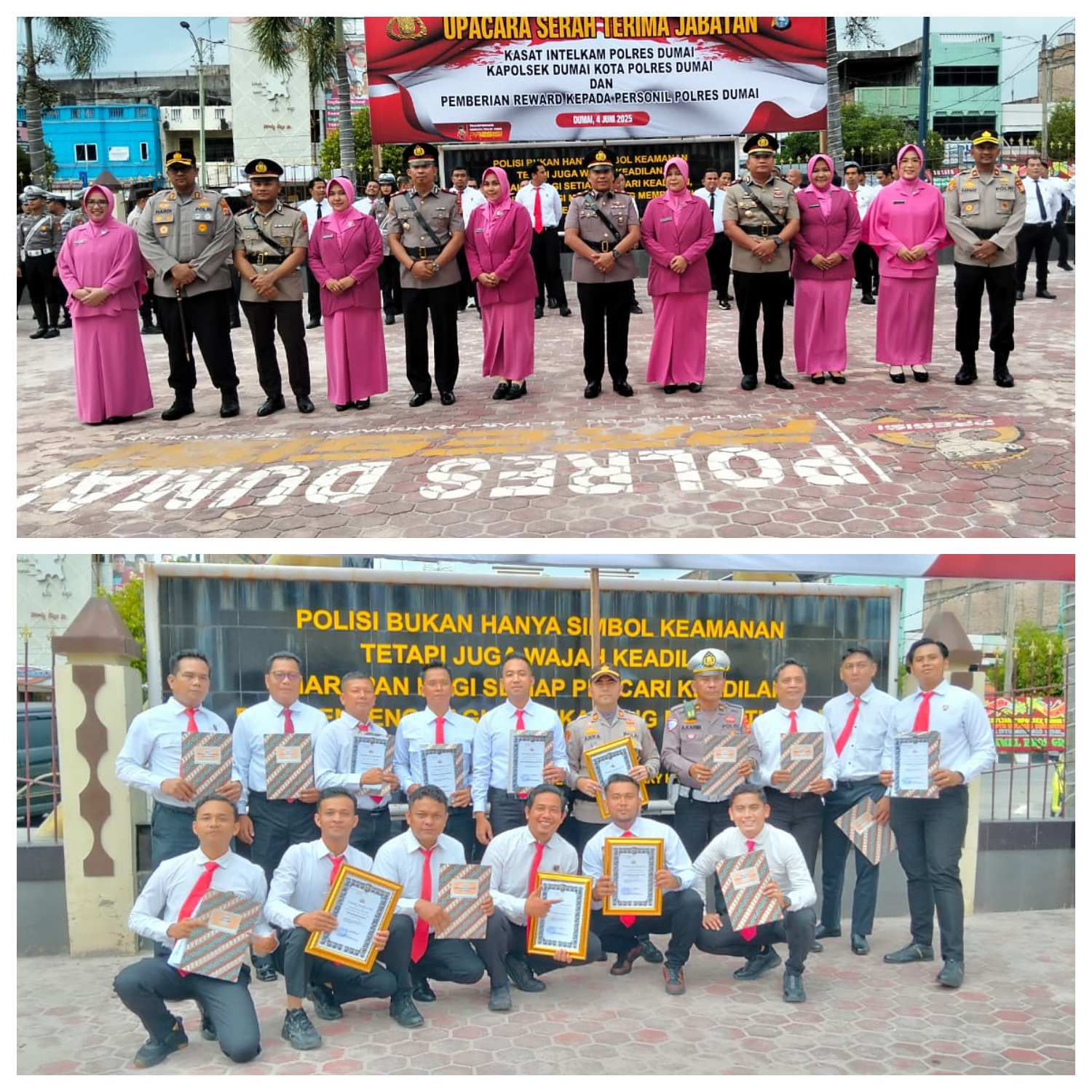 Kapolres Dumai Gelar Acara Serah Terima Jabatan (Sertijab).